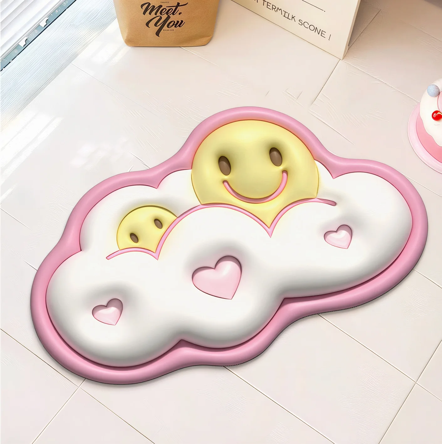 3D Face Pop Quick-Dry Bath Mat - Image 5