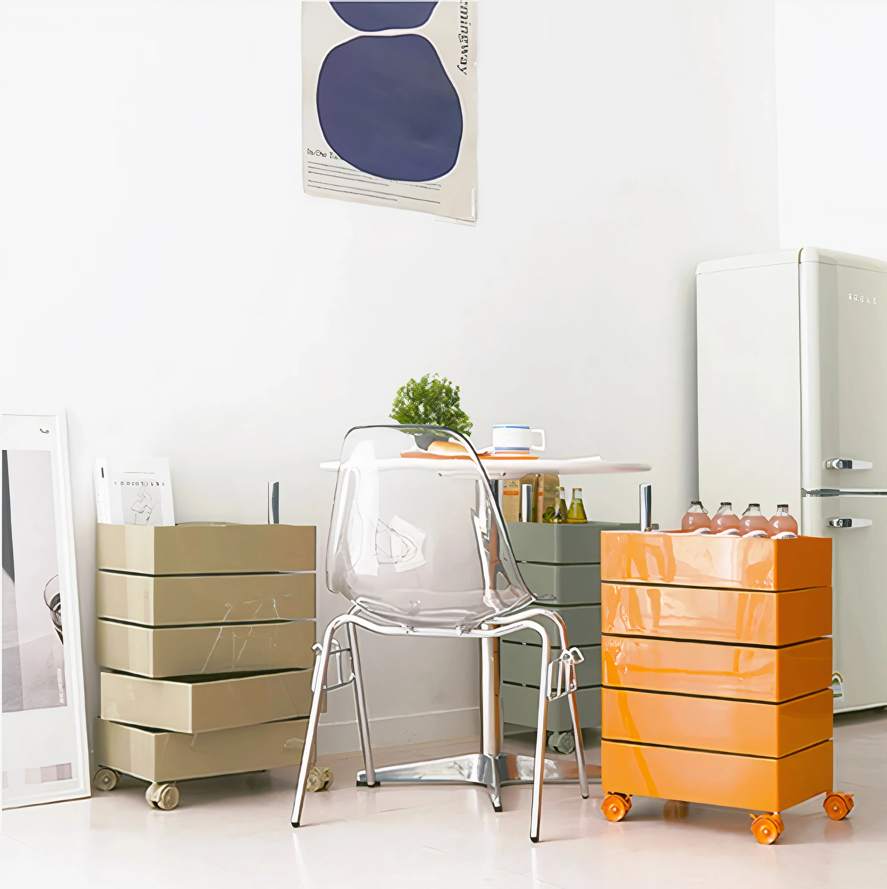 5-Tier Rotating Storage Trolley - Image 3