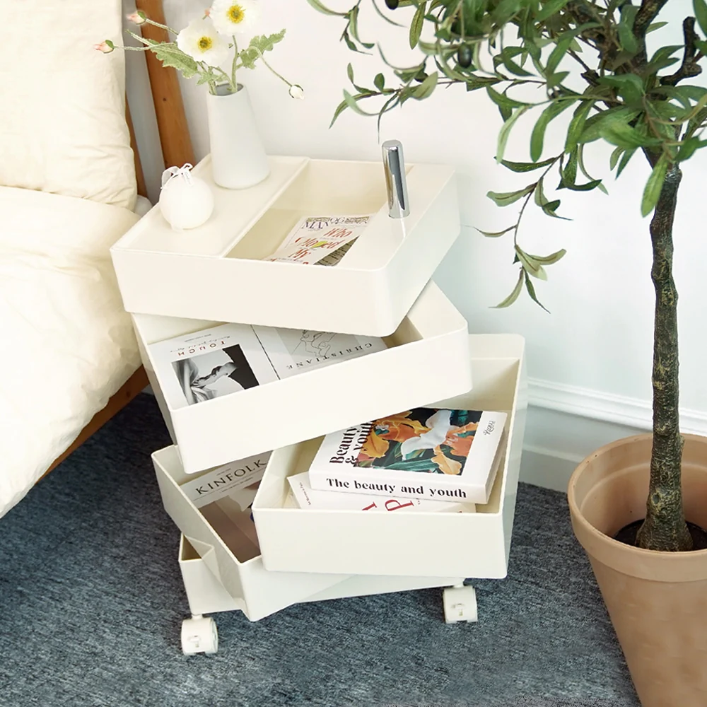 5-Tier Rotating Storage Trolley - Image 4