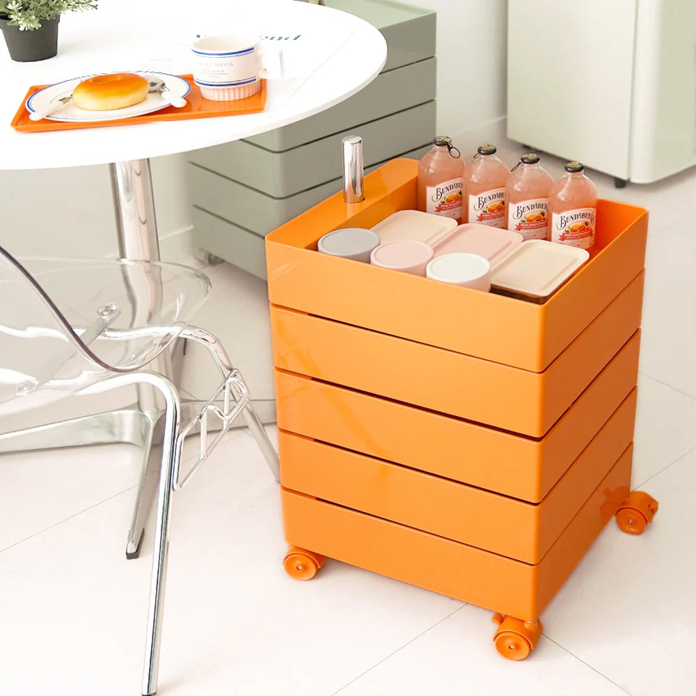 5-Tier Rotating Storage Trolley - Image 5