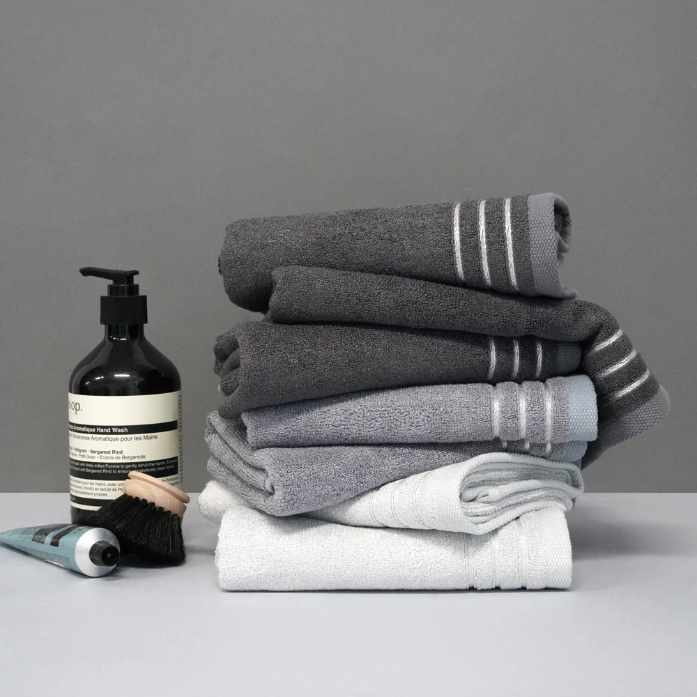 Bamboo Stripe Antibacterial Hotel Towel (10-Pack) - Image 3