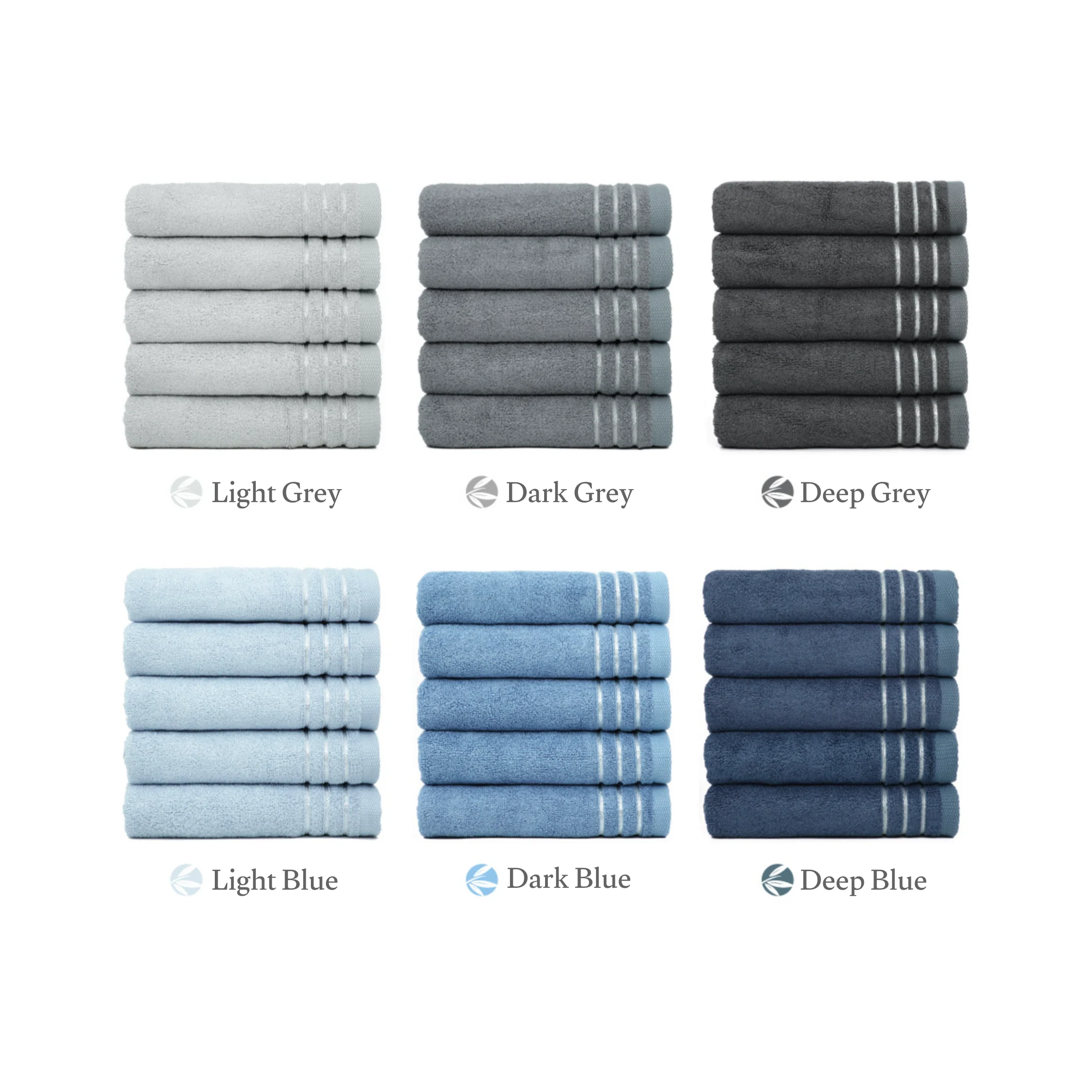 Bamboo Stripe Antibacterial Hotel Towel (10-Pack) - Image 4