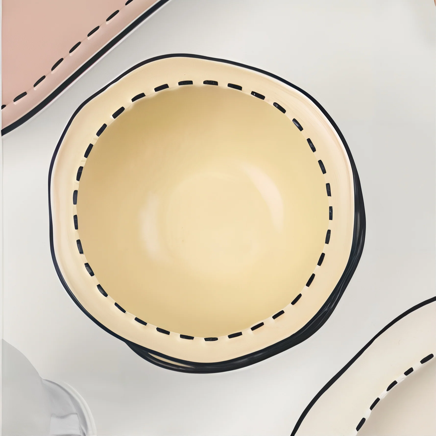 Black Stitch Cereal Bowl - Image 6