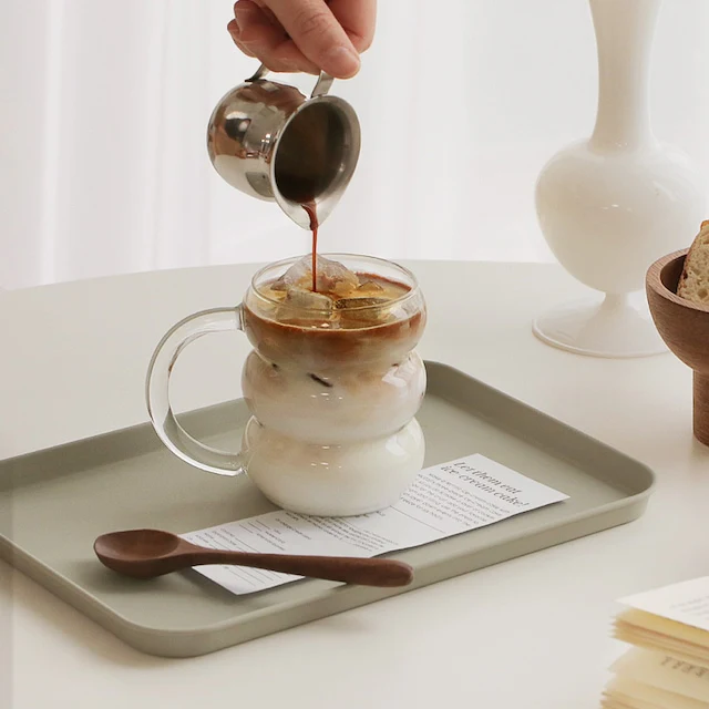 Bubble Heat-Resistant Glass Mug - Image 4