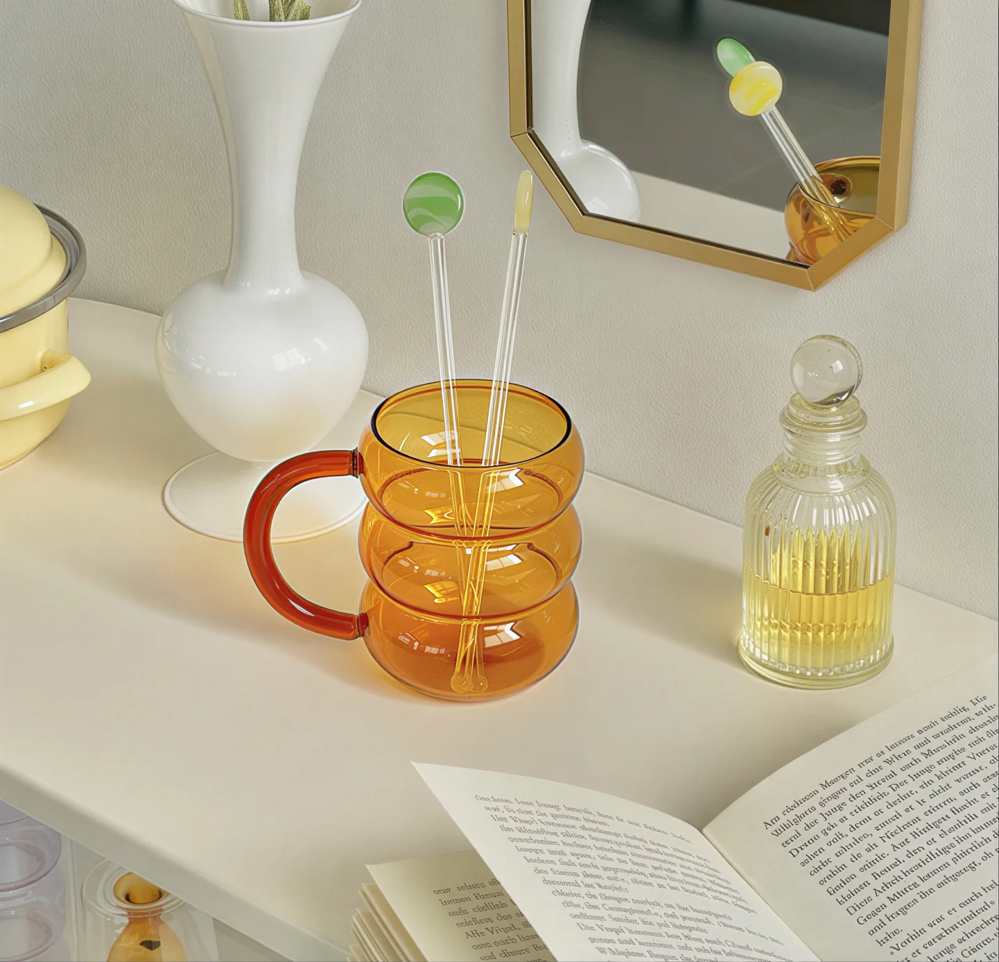 Bubble Heat-Resistant Glass Mug - Image 5