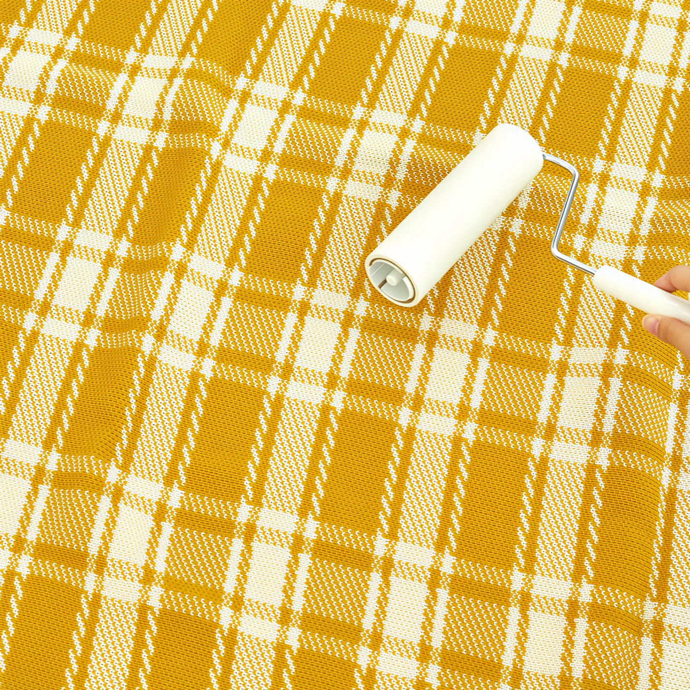 Check Knit Blanket - Image 6