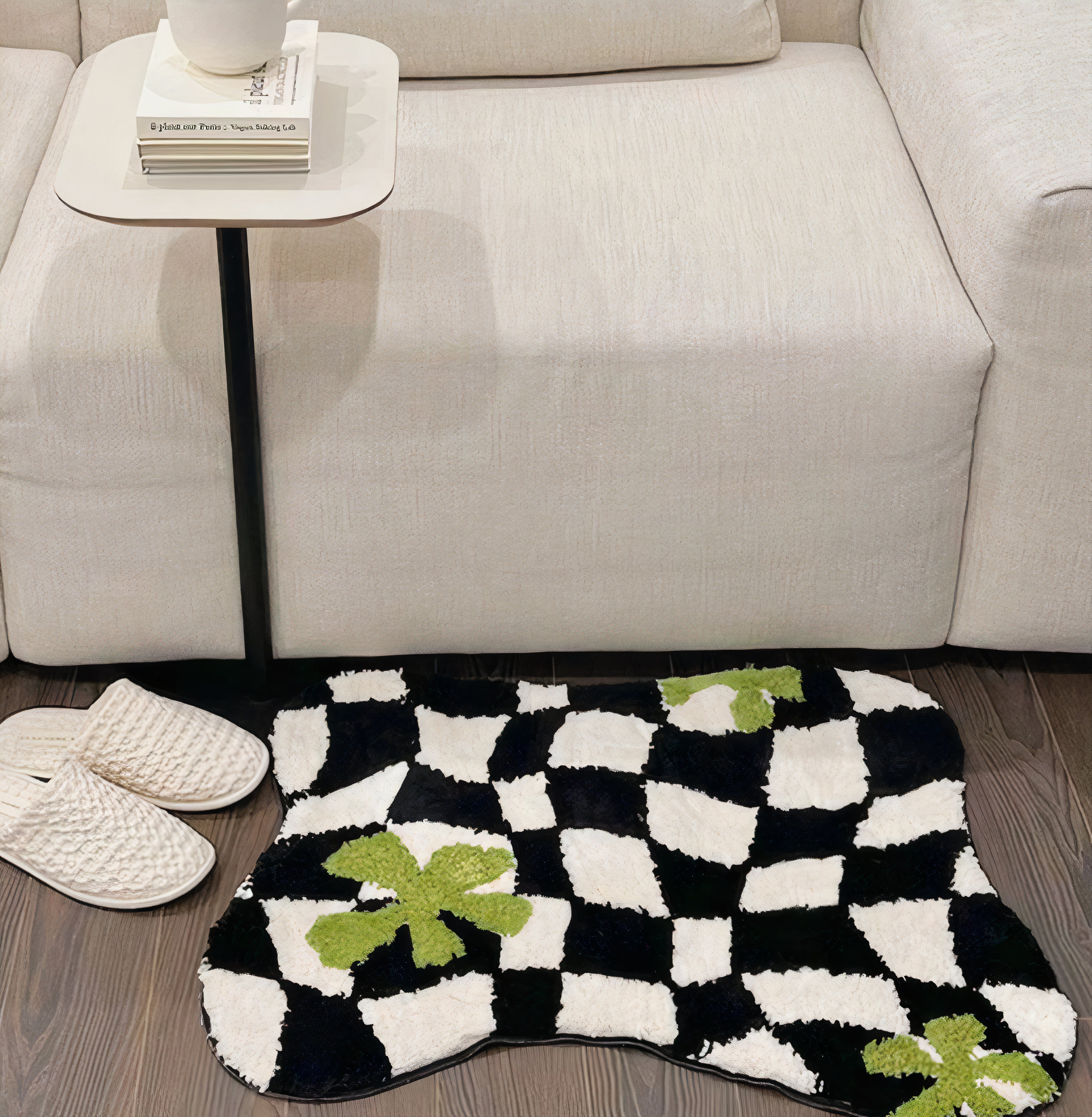 Checkered Accent Rug - Image 2