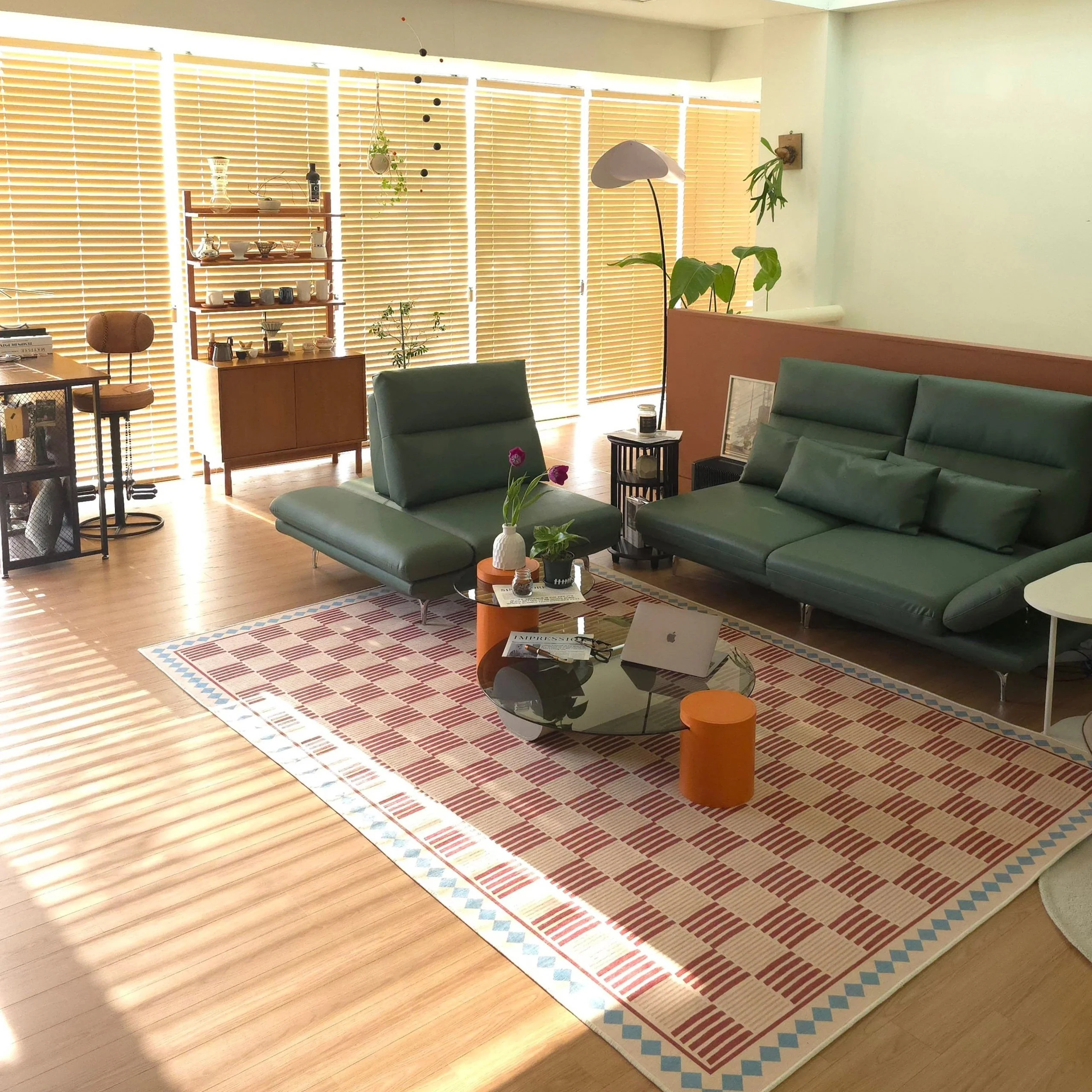 Checkered Flatweave Rug - Image 3