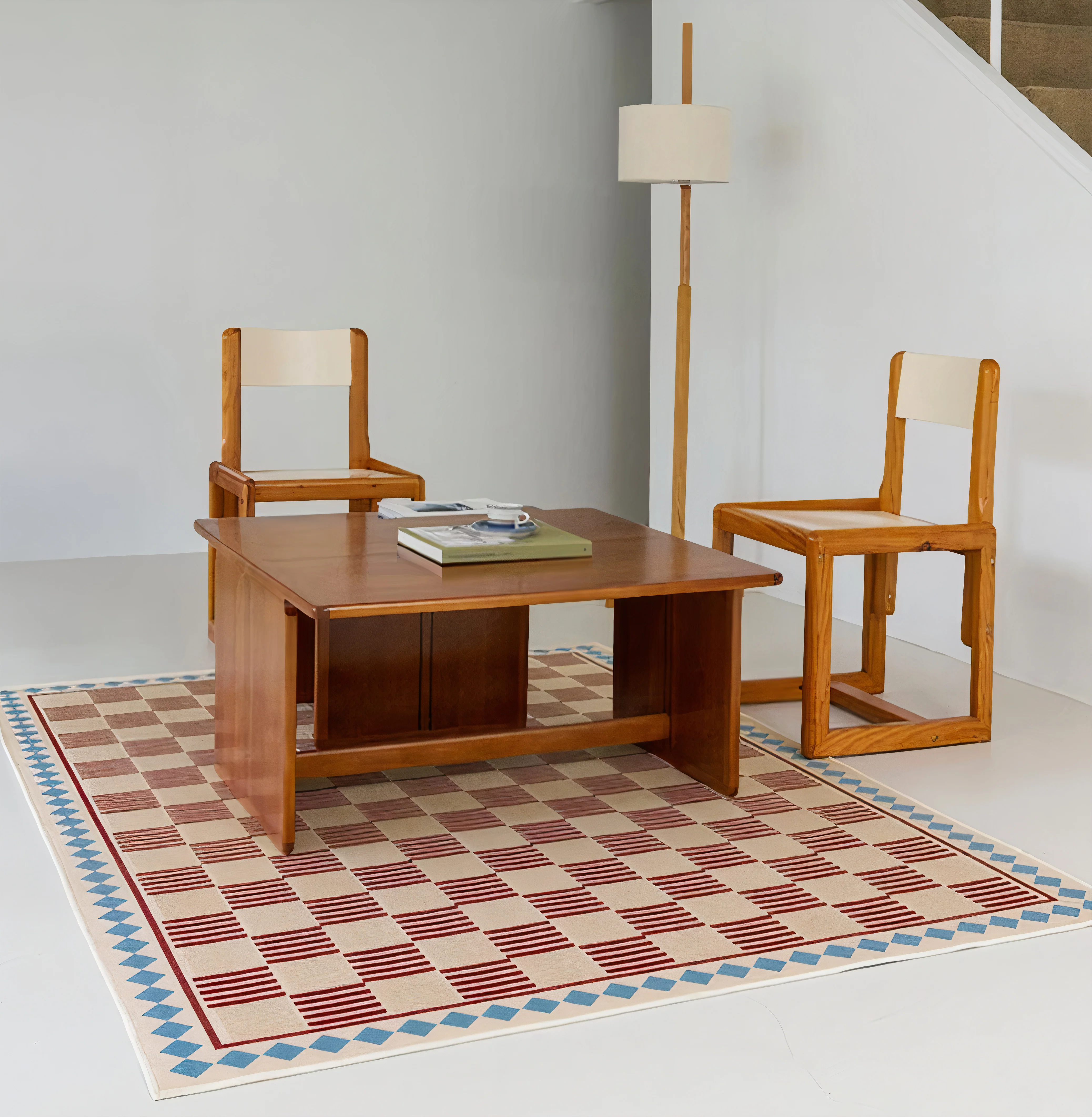 Checkered Flatweave Rug - Image 6