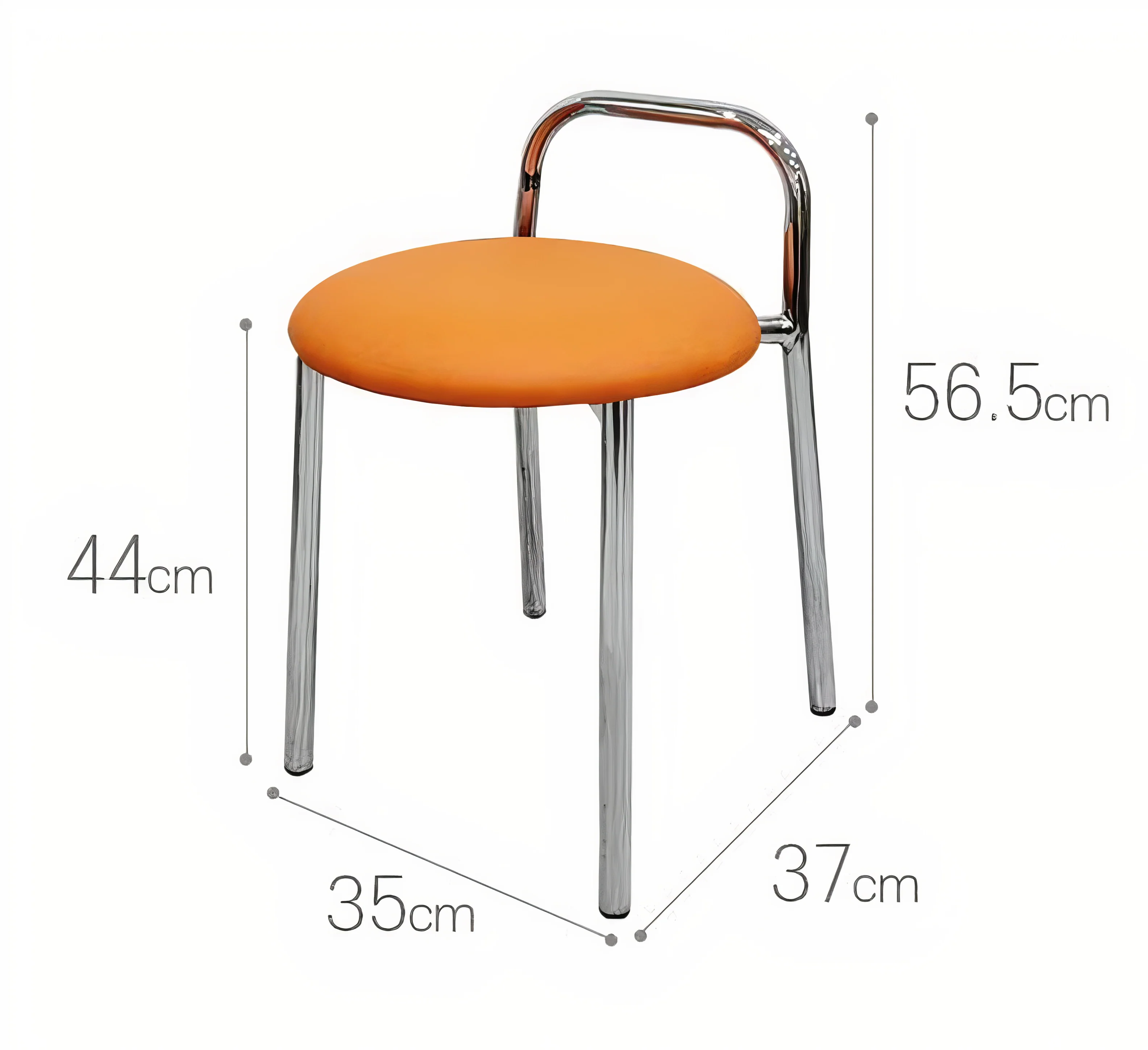 Chrome Loop Back Chair - Image 10