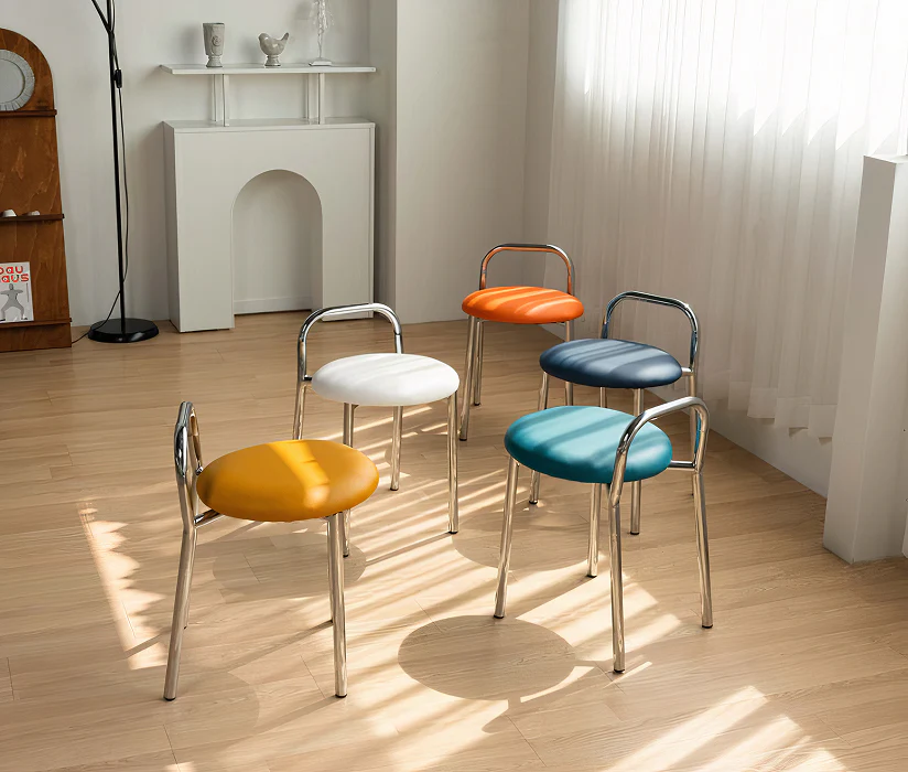 Chrome Loop Back Chair - Image 3