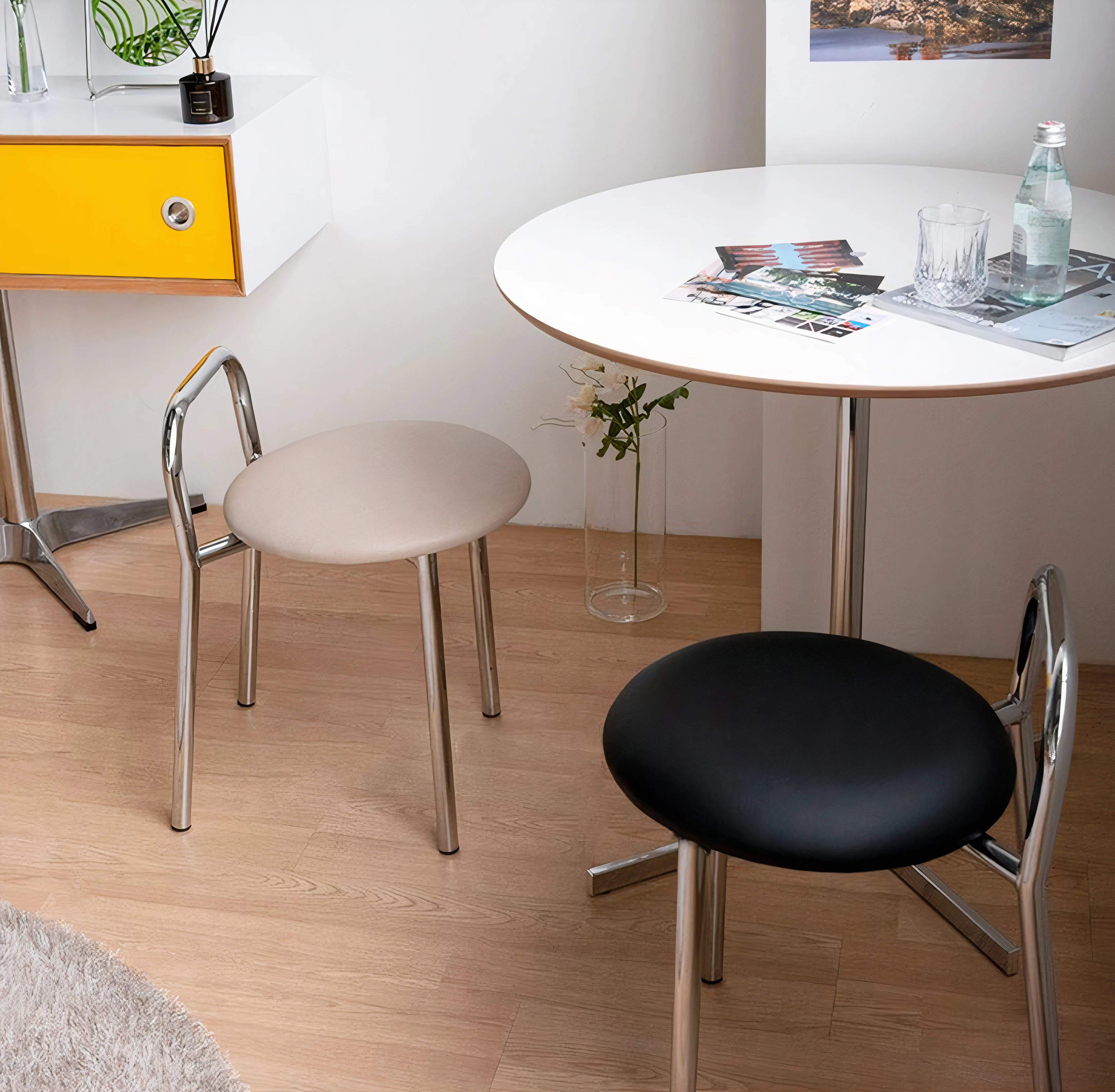 Chrome Loop Back Chair - Image 6