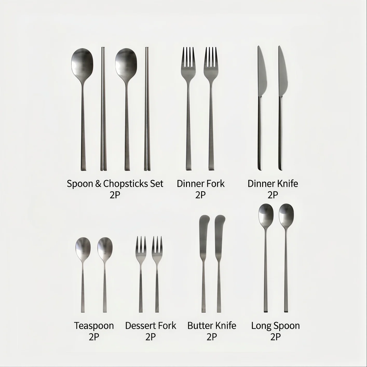 Clean Line Flatware Set for 2 (16-Piece) - Image 7