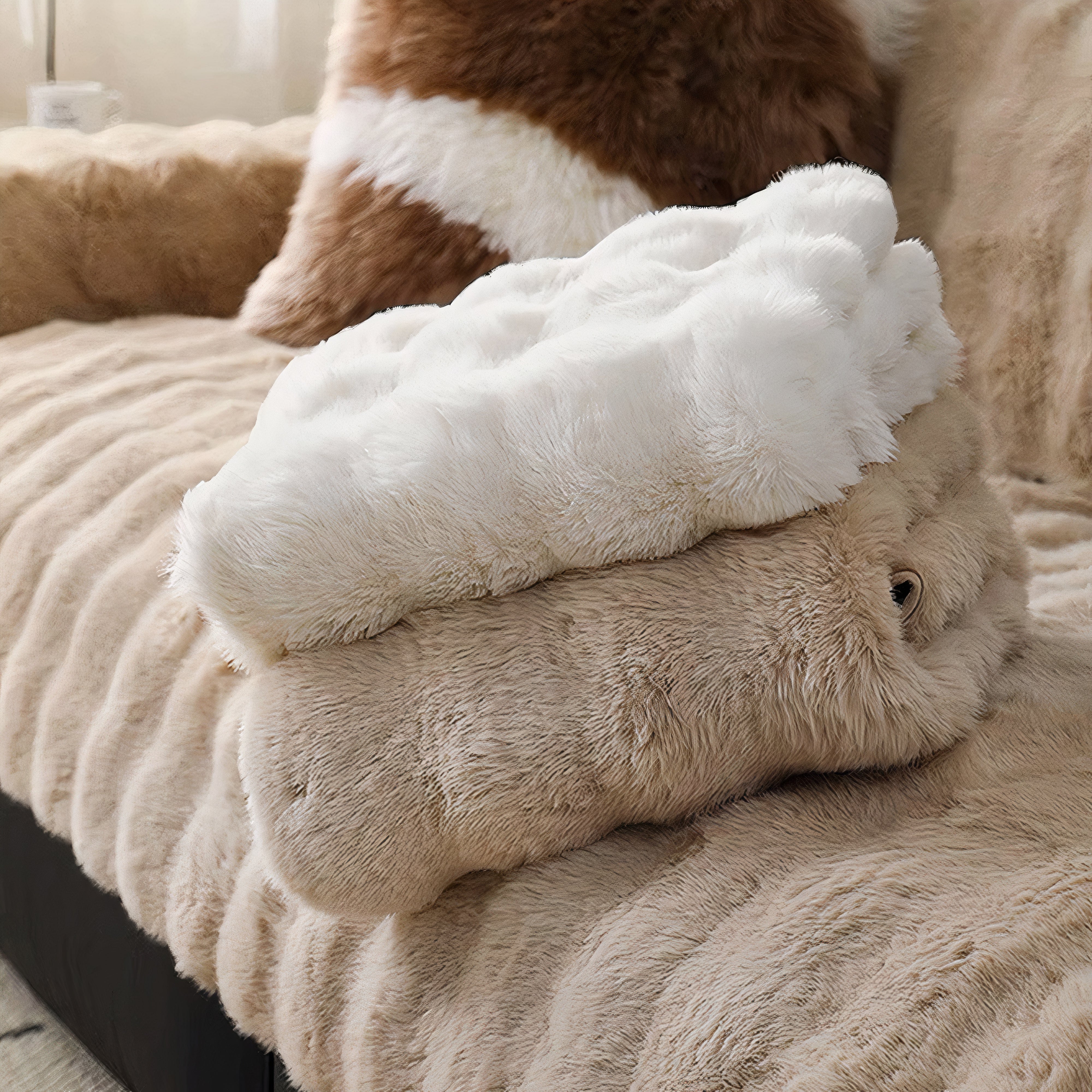 Cloud Faux Fur Sofa Pad - Image 7