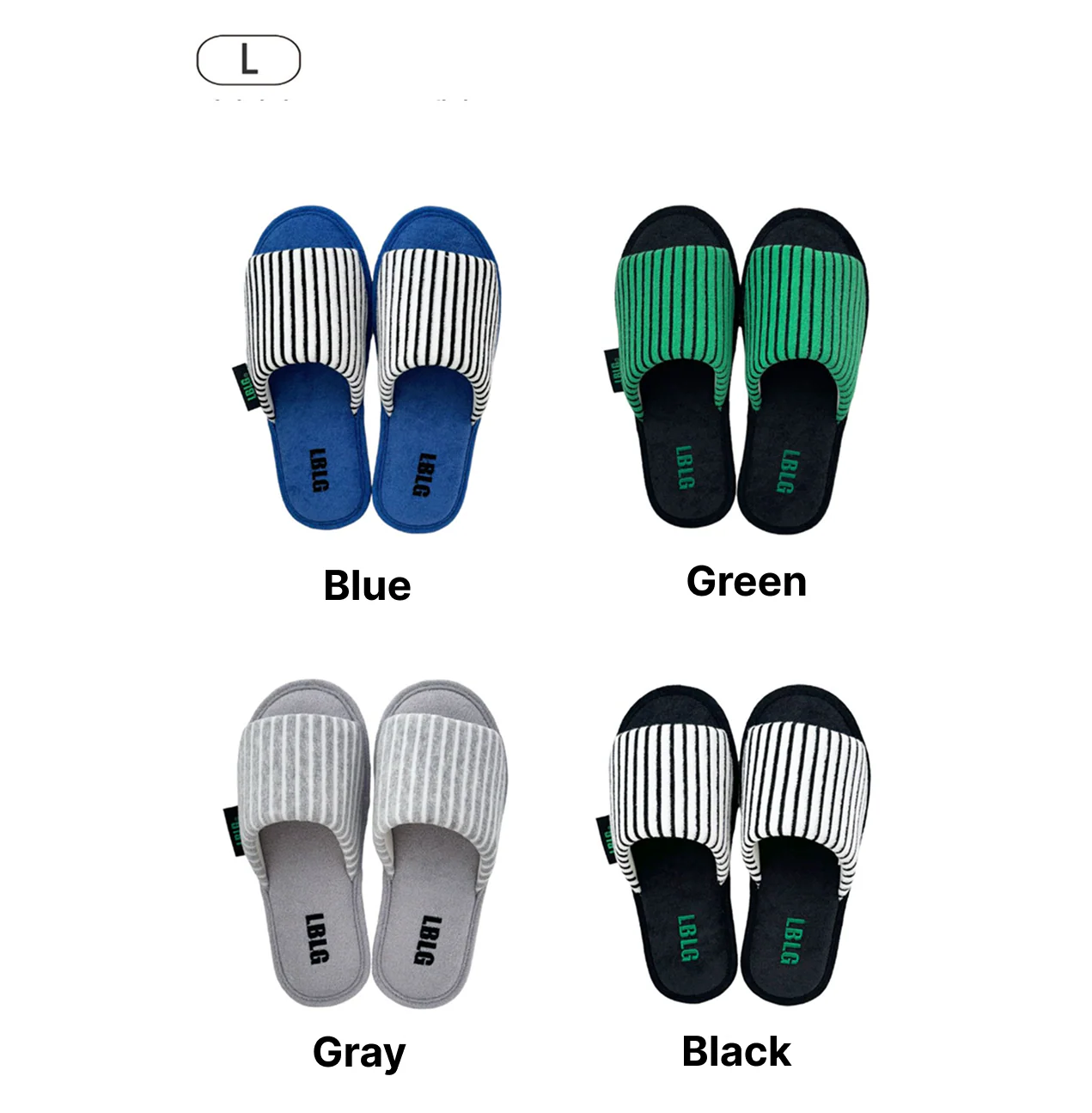Comfort Stripe Towel Slippers - Image 3