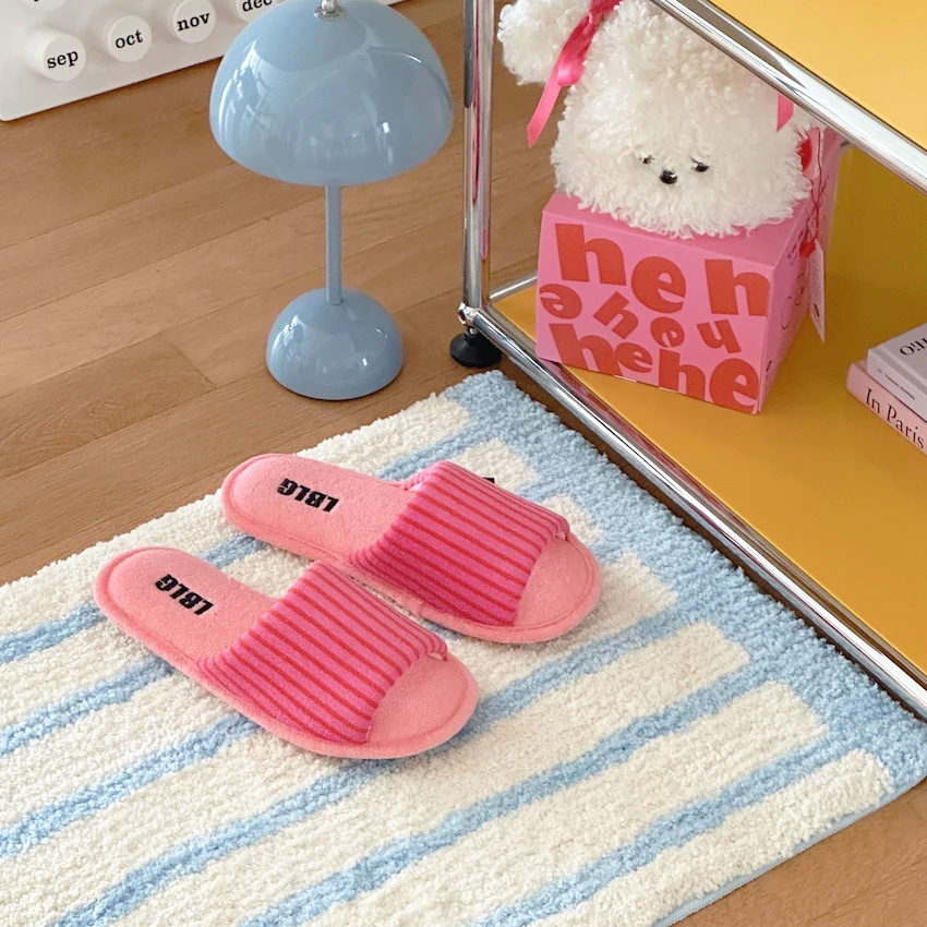 Comfort Stripe Towel Slippers - Image 5