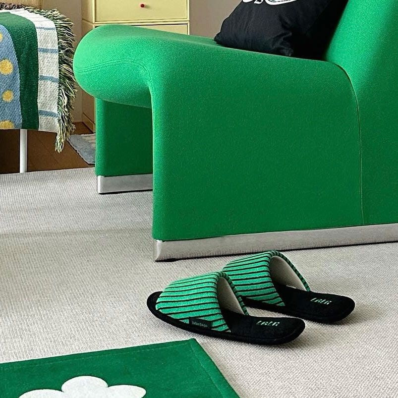 Comfort Stripe Towel Slippers - Image 8