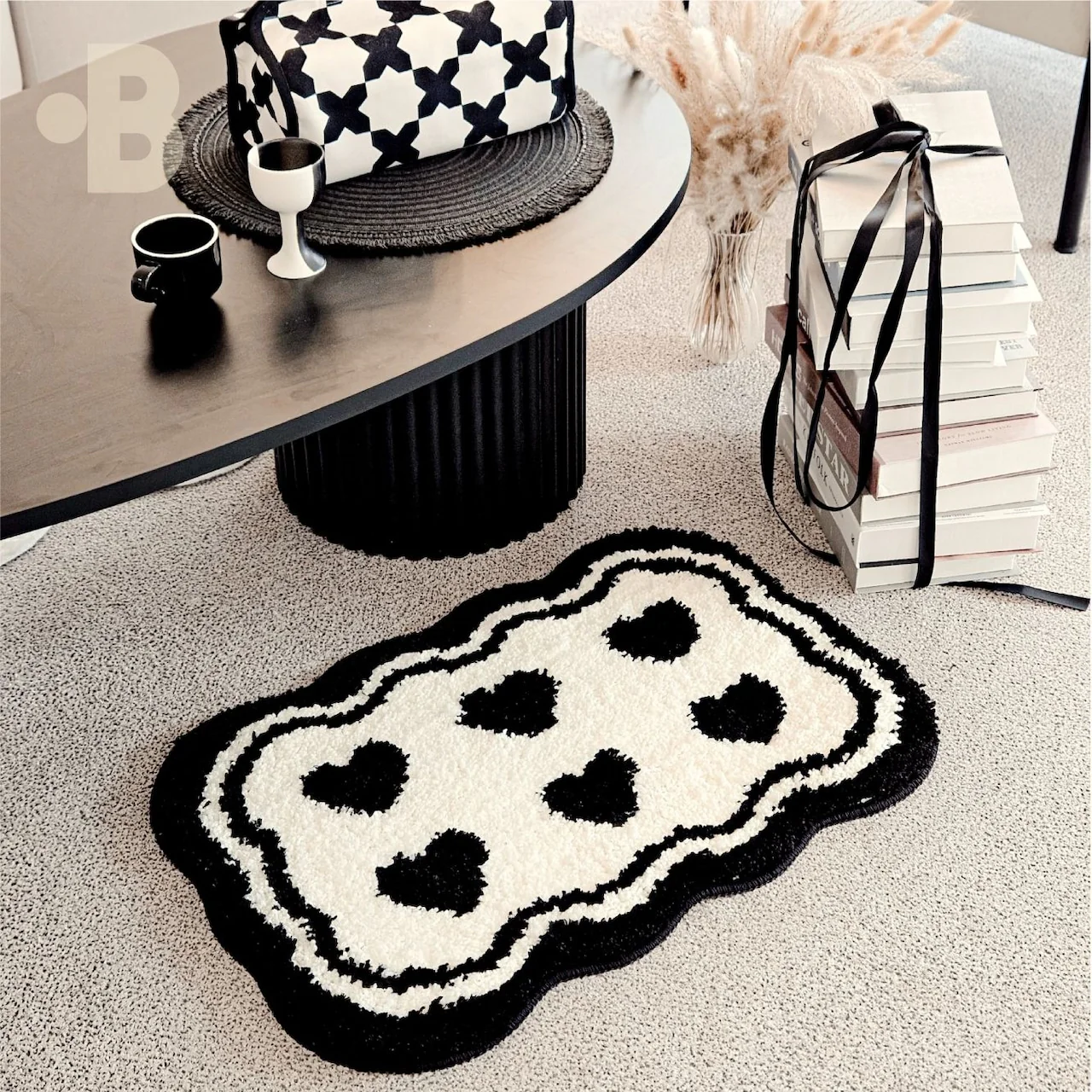 Cream Crush Heart Rug - Image 6