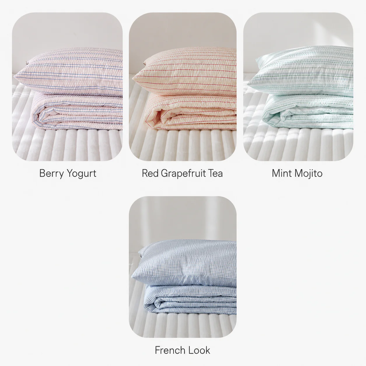 Dear Summer Seersucker Summer Comforter Set - Image 4