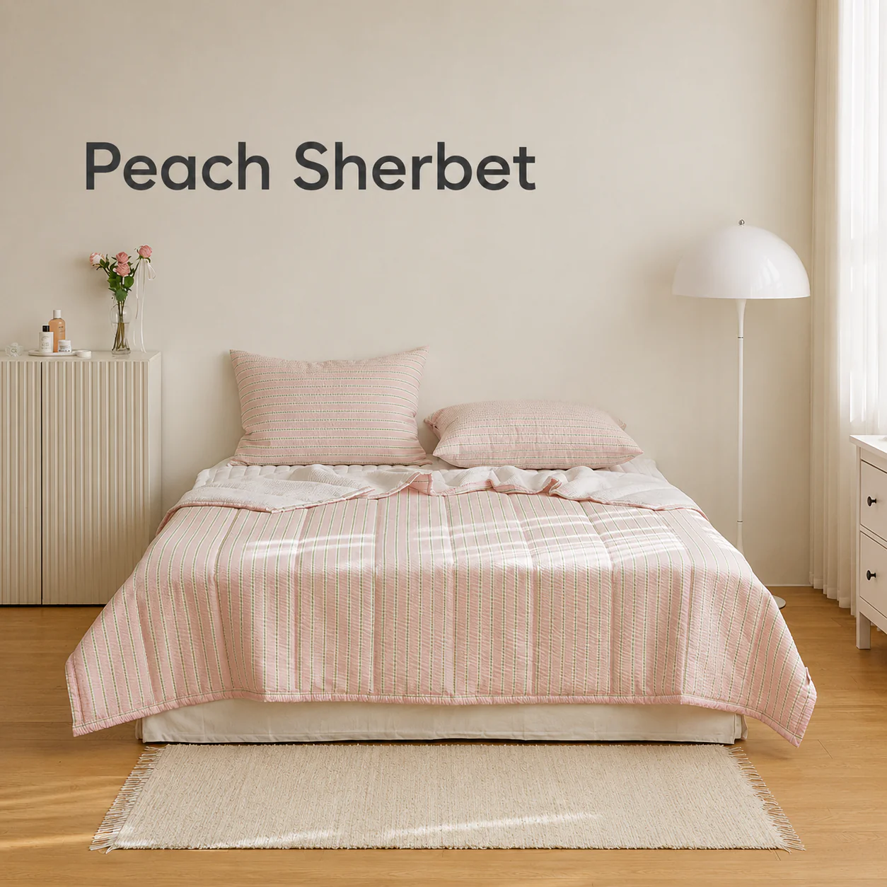 Dear Summer Seersucker Summer Comforter Set - Image 8