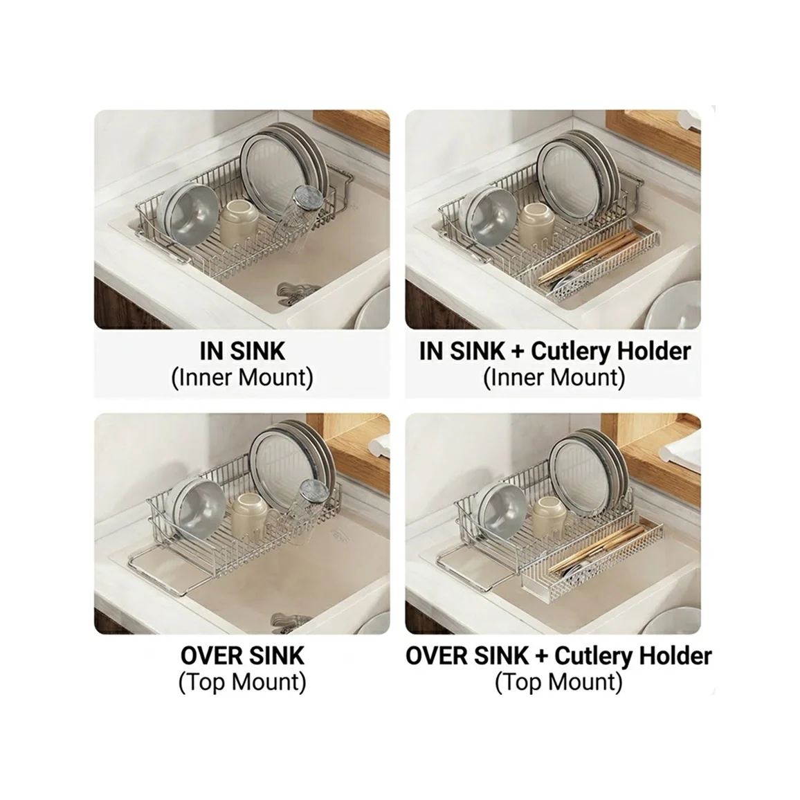 Dual Fit Sink Dish Rack - Image 10
