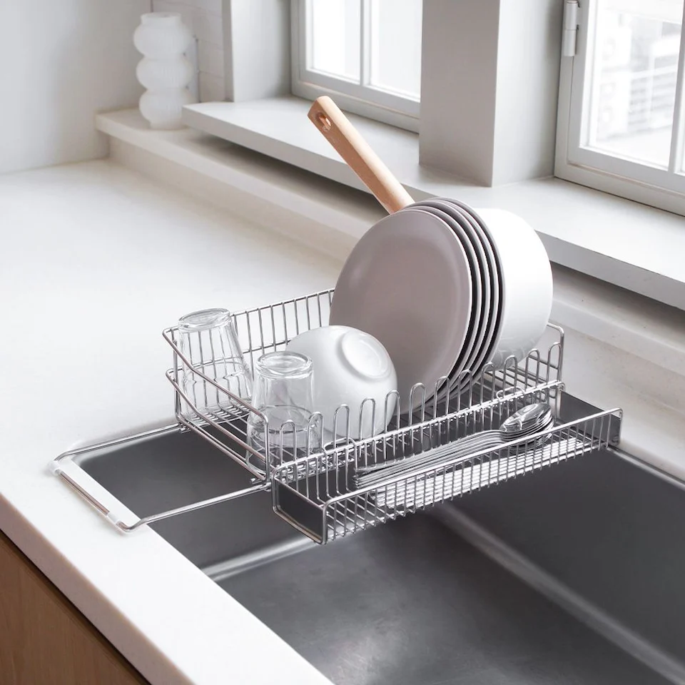 Dual Fit Sink Dish Rack - Image 7