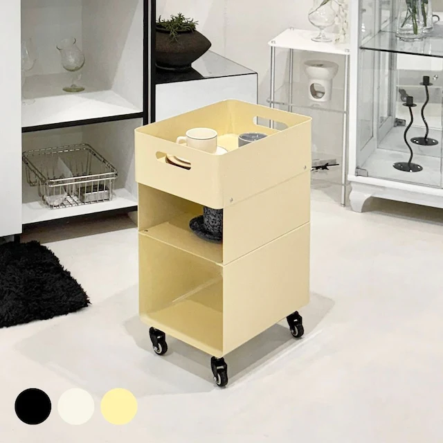 Ferox Steel Mid-Century Rolling Drawer Cart - Image 3