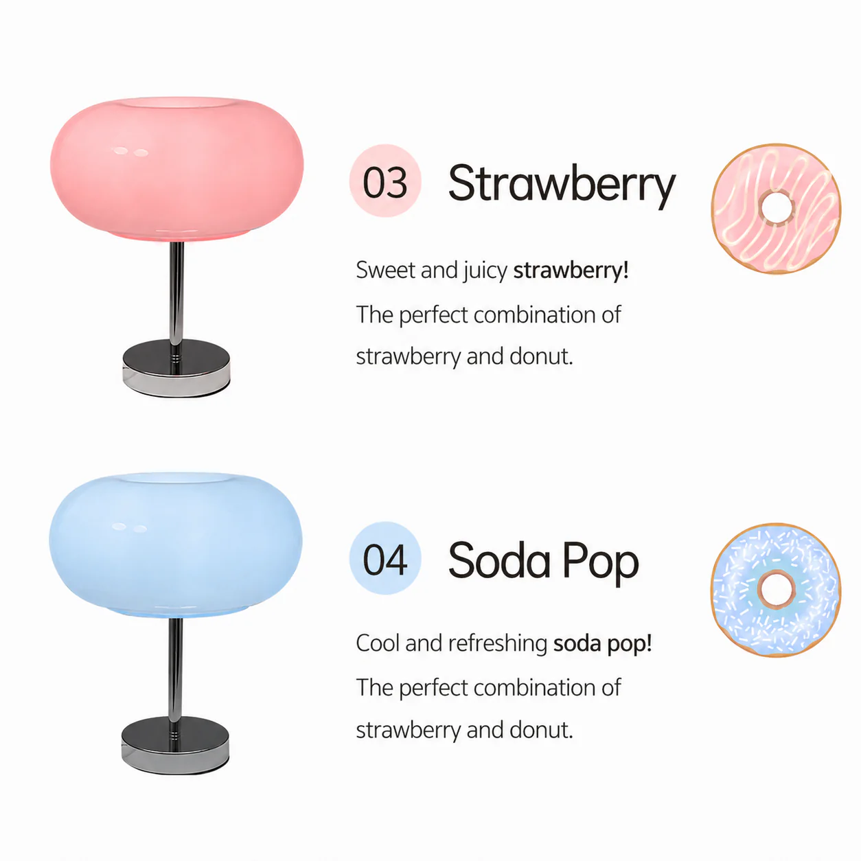 Glazed Donut LED Table Lamp - Image 3