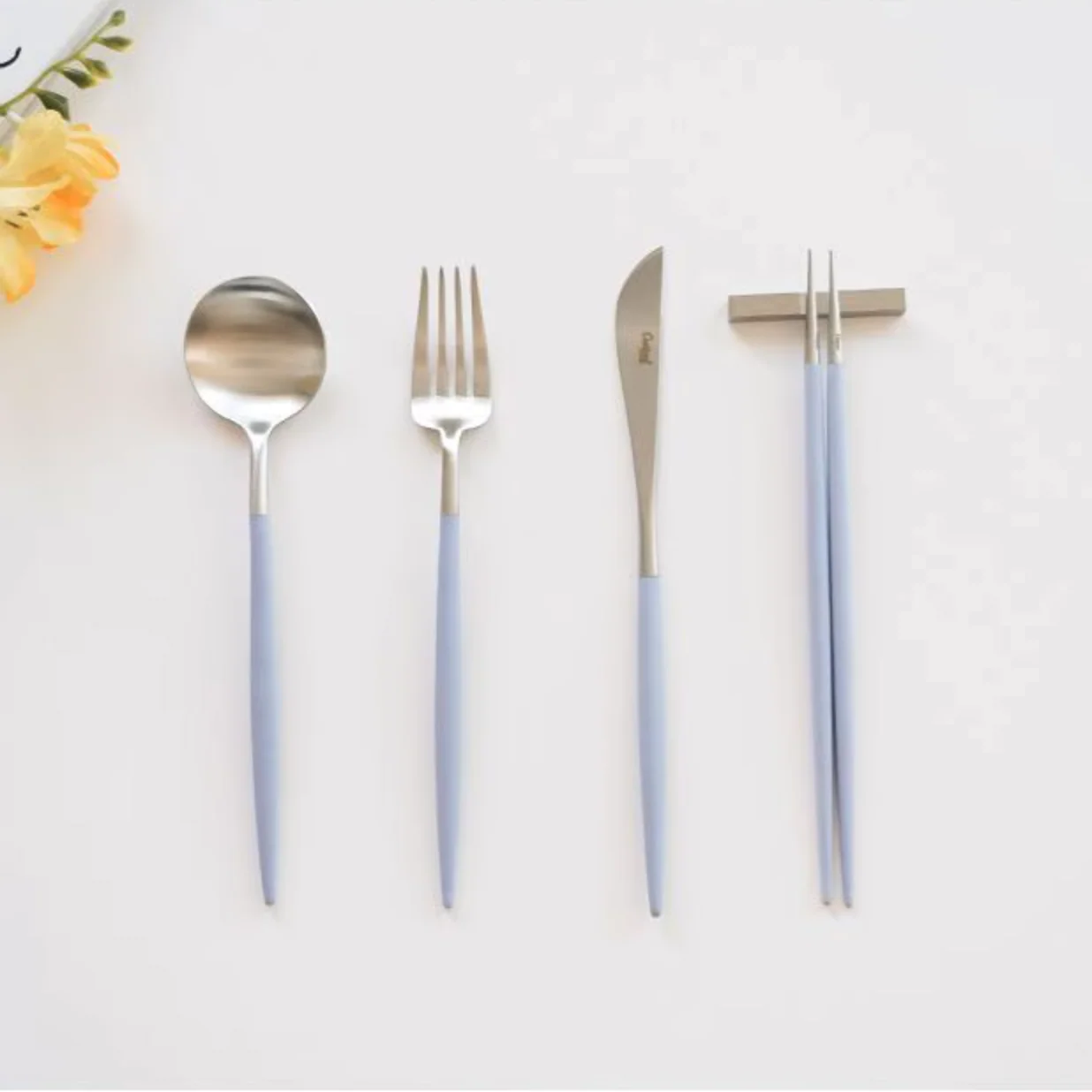 Goa Gold/Silver Dinner Cutlery Set (4-Piece)