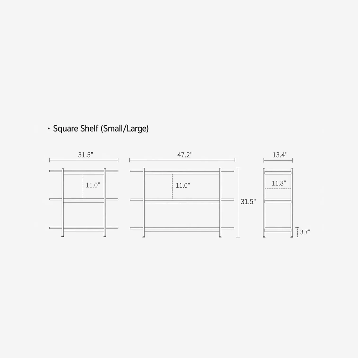 Gott Mid-Century Square Shelf - Image 4