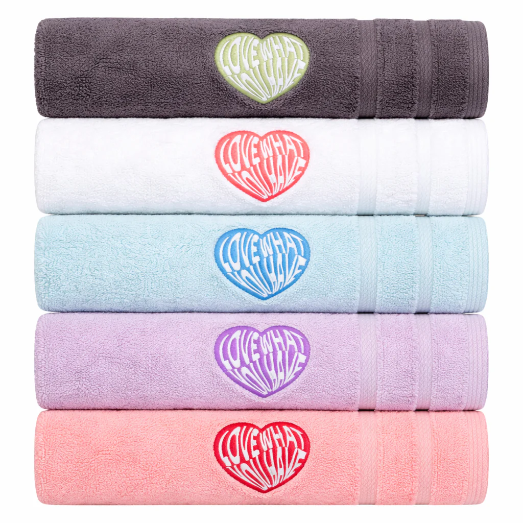 Heart Embroidery Kitsch Towel Set (10-Pack) - Image 9