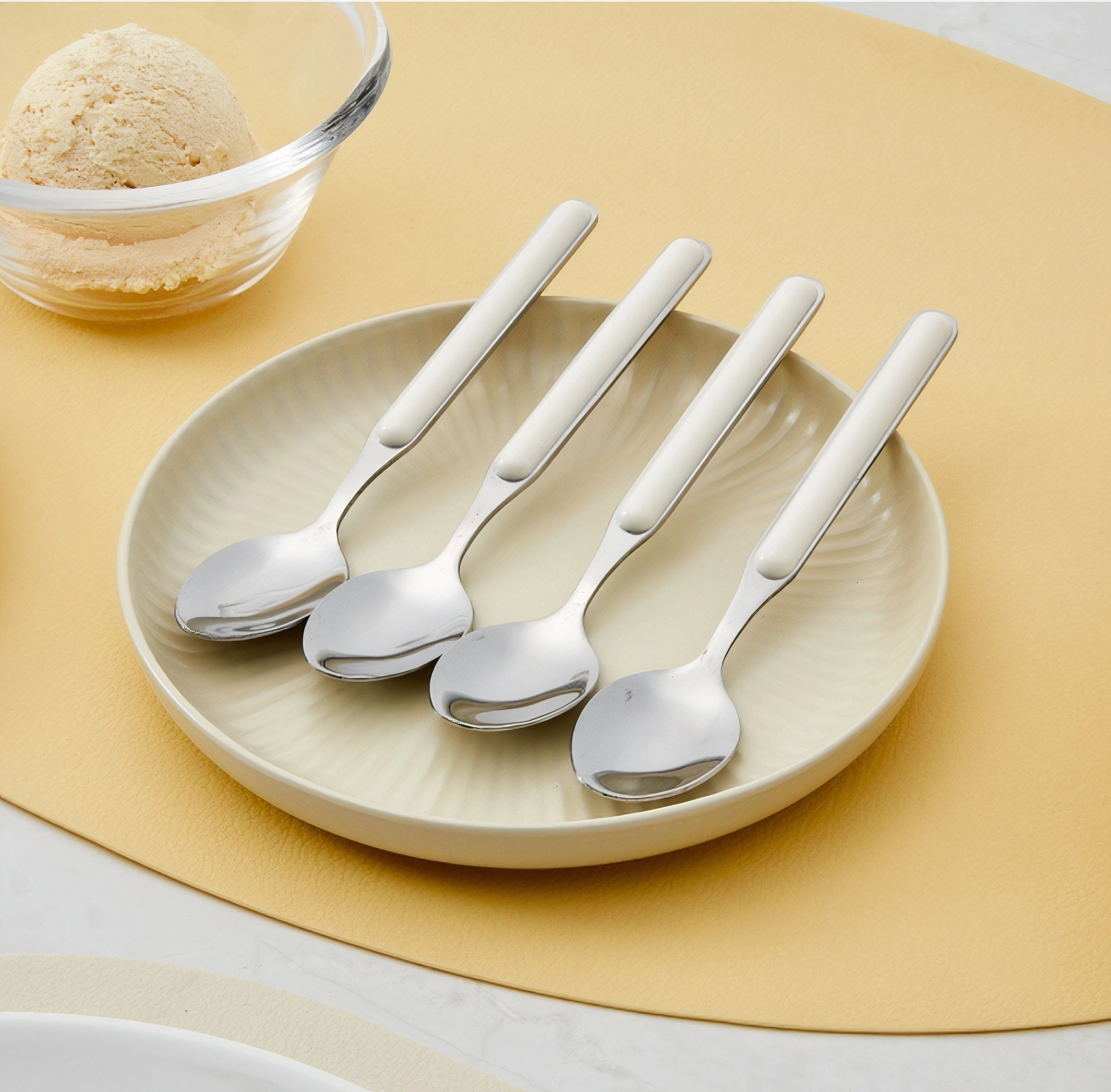 Ivory Dessert Spoon & Fork Set (8-piece) - Image 4