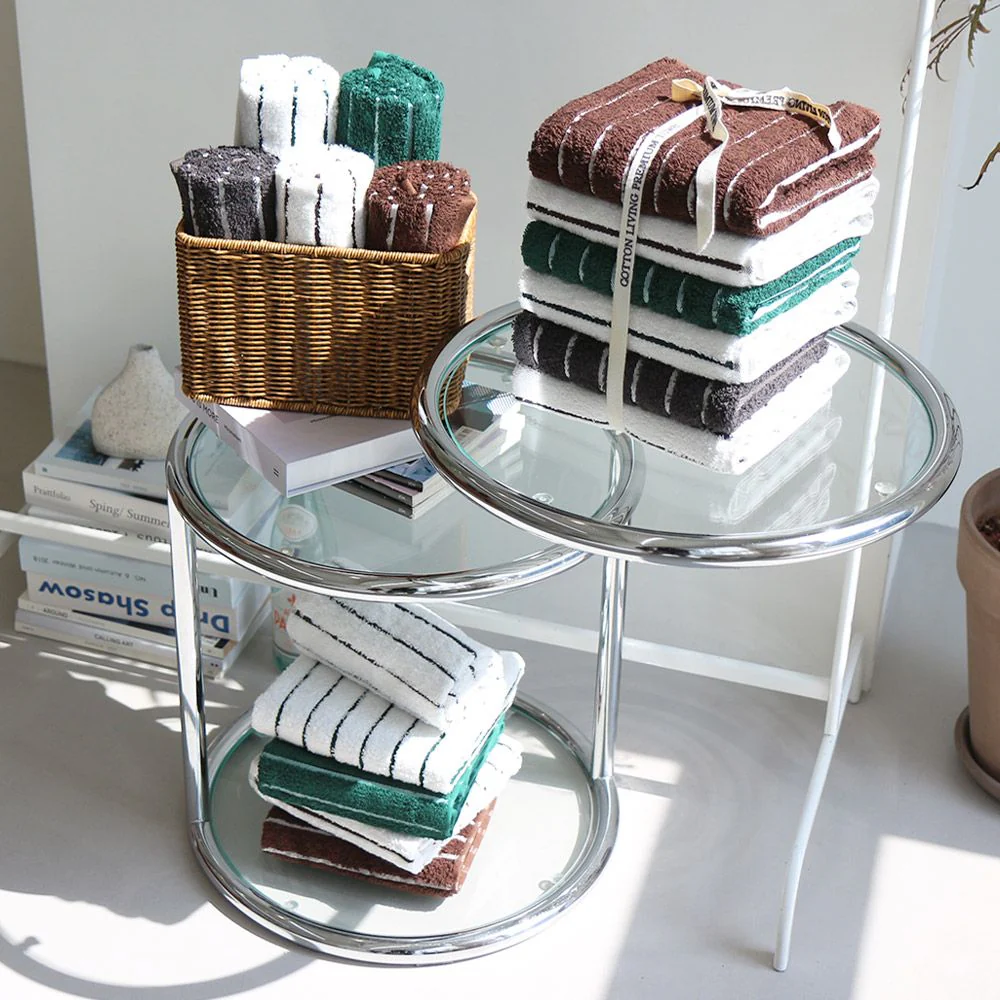 Lino Stripe Blended Yarn Towel (10-Pack) - Image 5