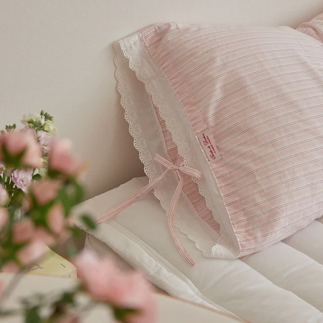 Little Sleepy Soft Lace Cotton Pillowcase - Image 4