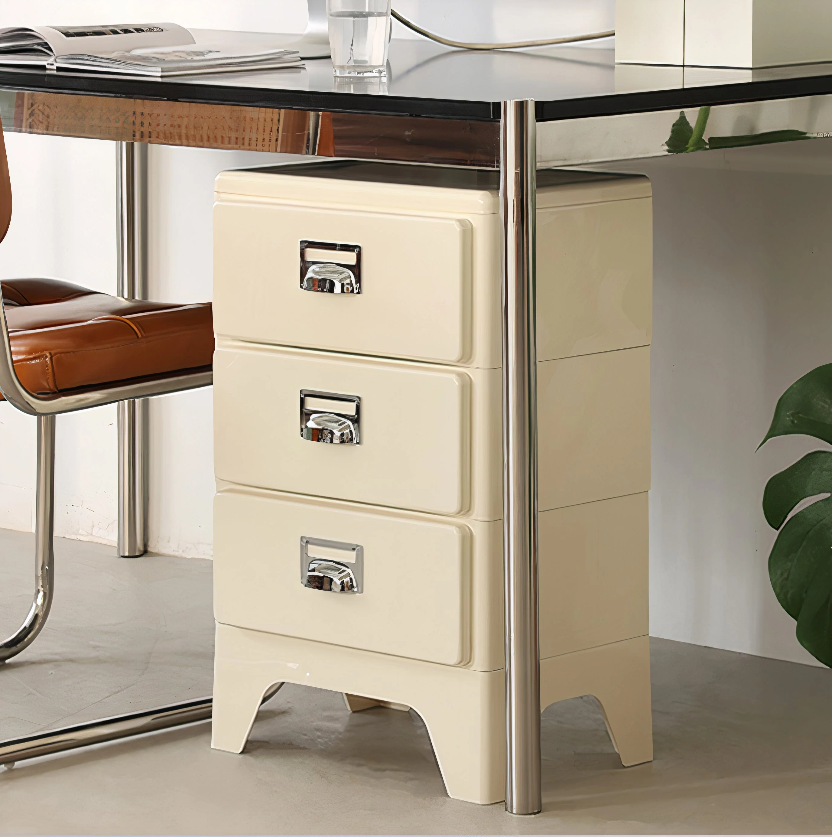 Mid-Century Vintage Steel Drawer Chest - Image 8