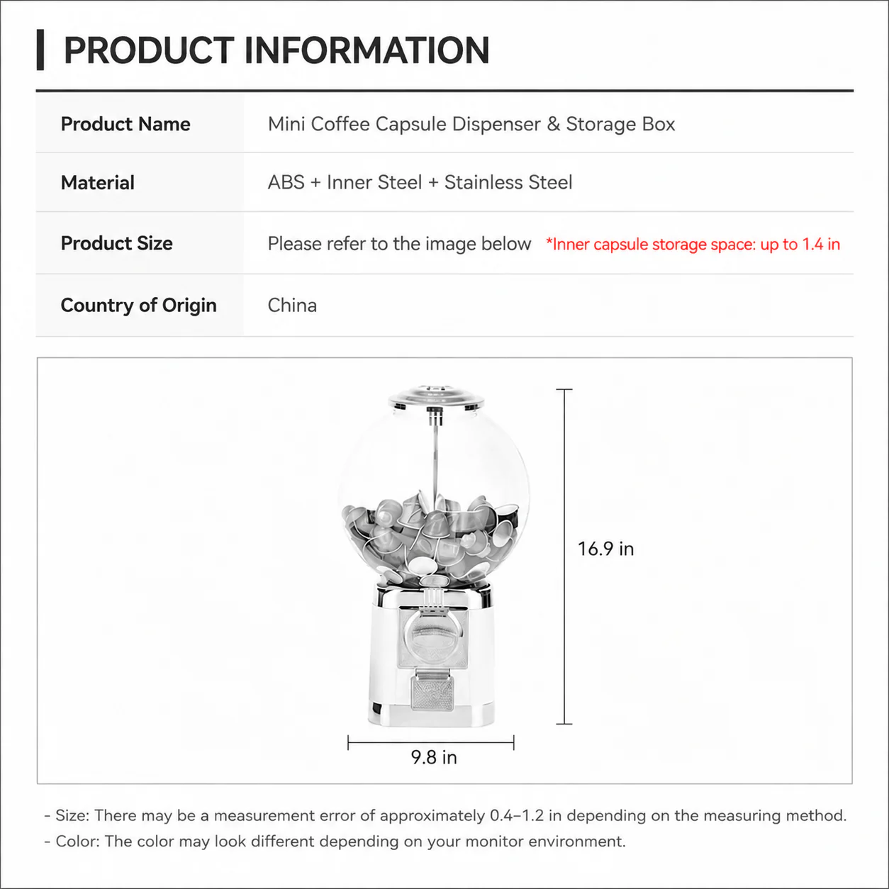 Mini Capsule Dispenser Machine - Image 12