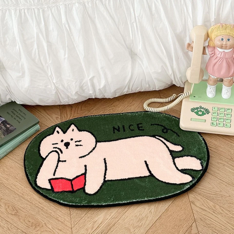 Minimal Cat Non-Slip Accent Mat - Image 6
