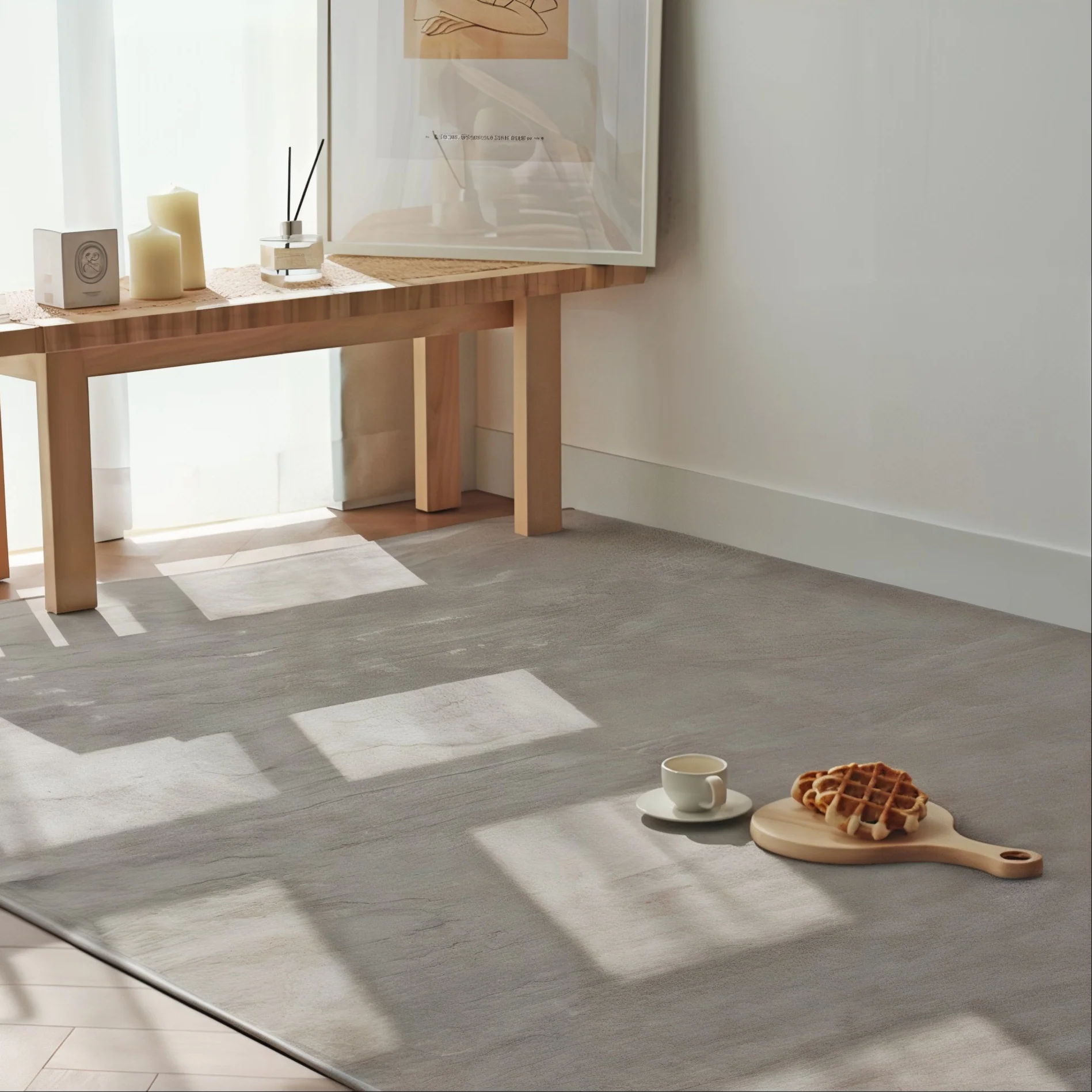 Minimalist Microfiber Accent Rug - Image 3