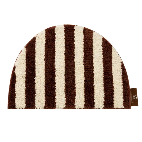 Mocha Stripe Half-Moon Accent Mat - Image 2