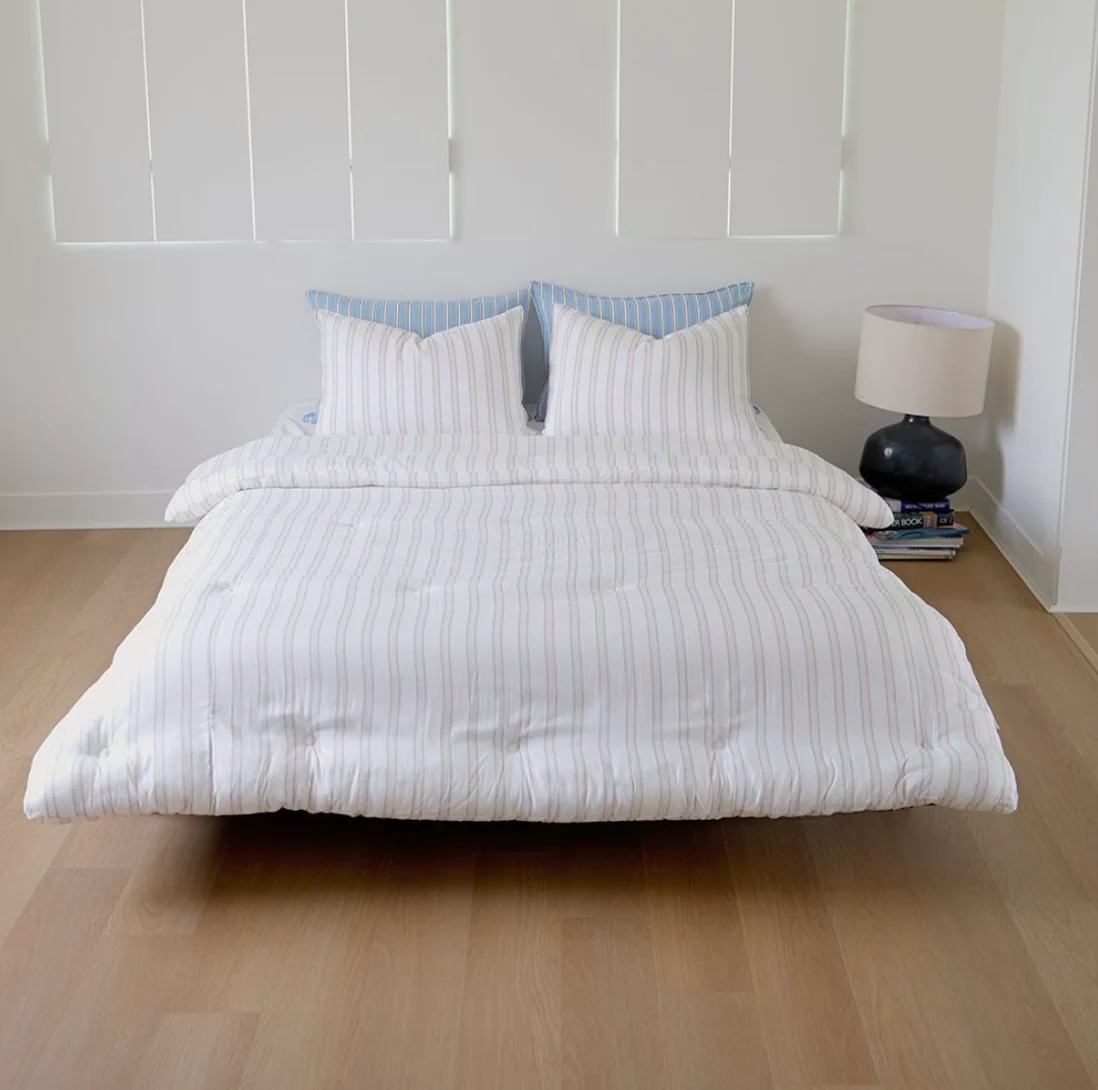 Modal Stripe Comforter & Pillow Set (Corn-Fiber Fill) - Image 3