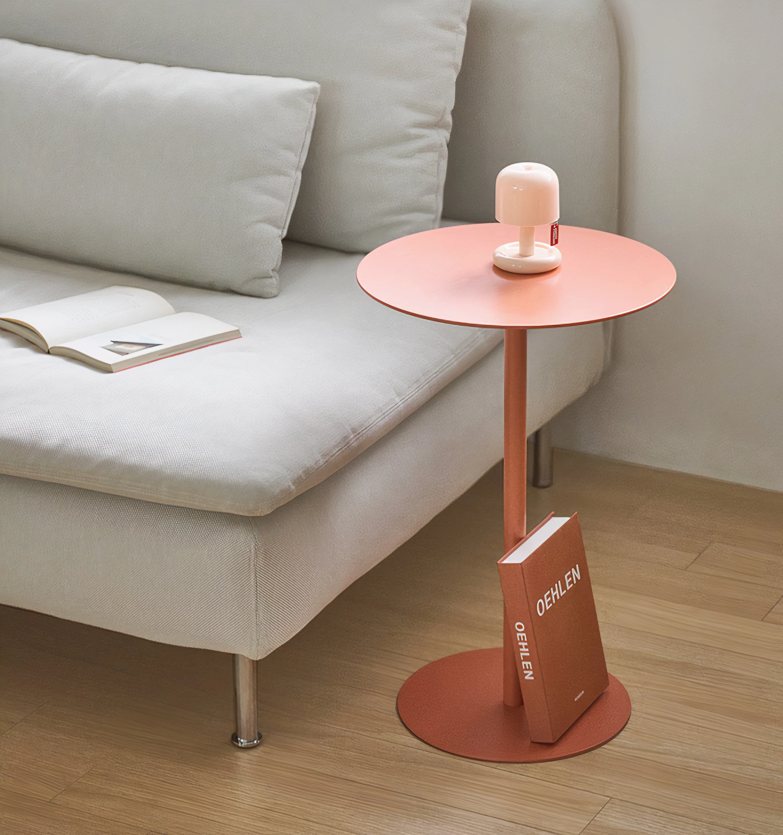 Modern Round Metal Side Table - Image 6
