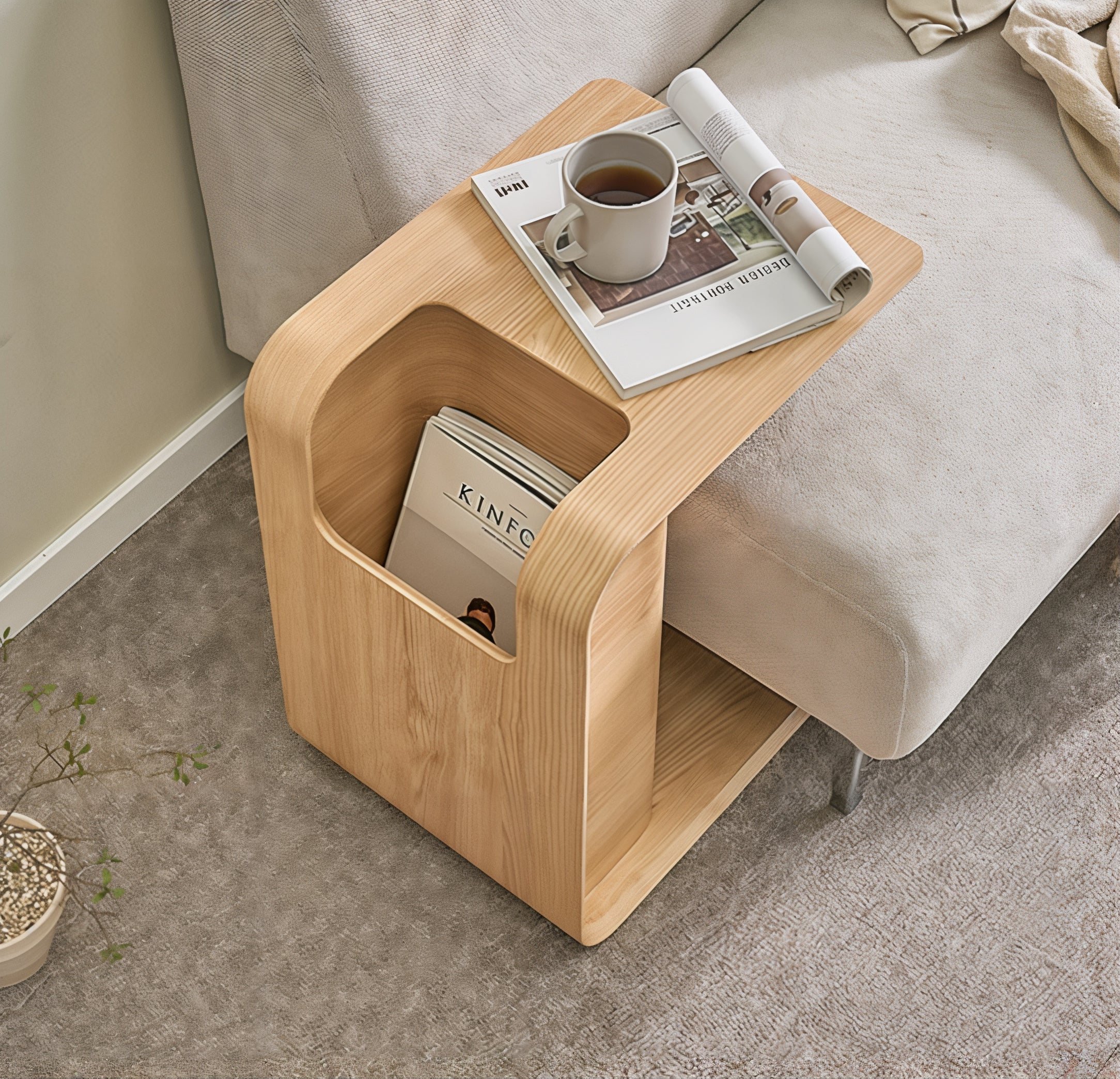 Multi-Use Curved Side Table - Image 5