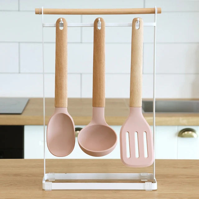 Neo Woody Pink Kitchen Utensil Set (4-Piece) - Image 3