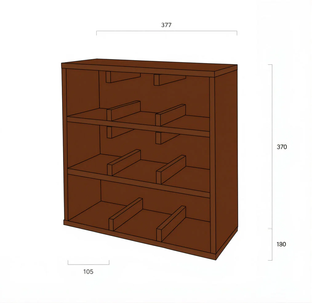 Ogre Vintage Countertop Mug & Cup Storage Cabinet - Image 5