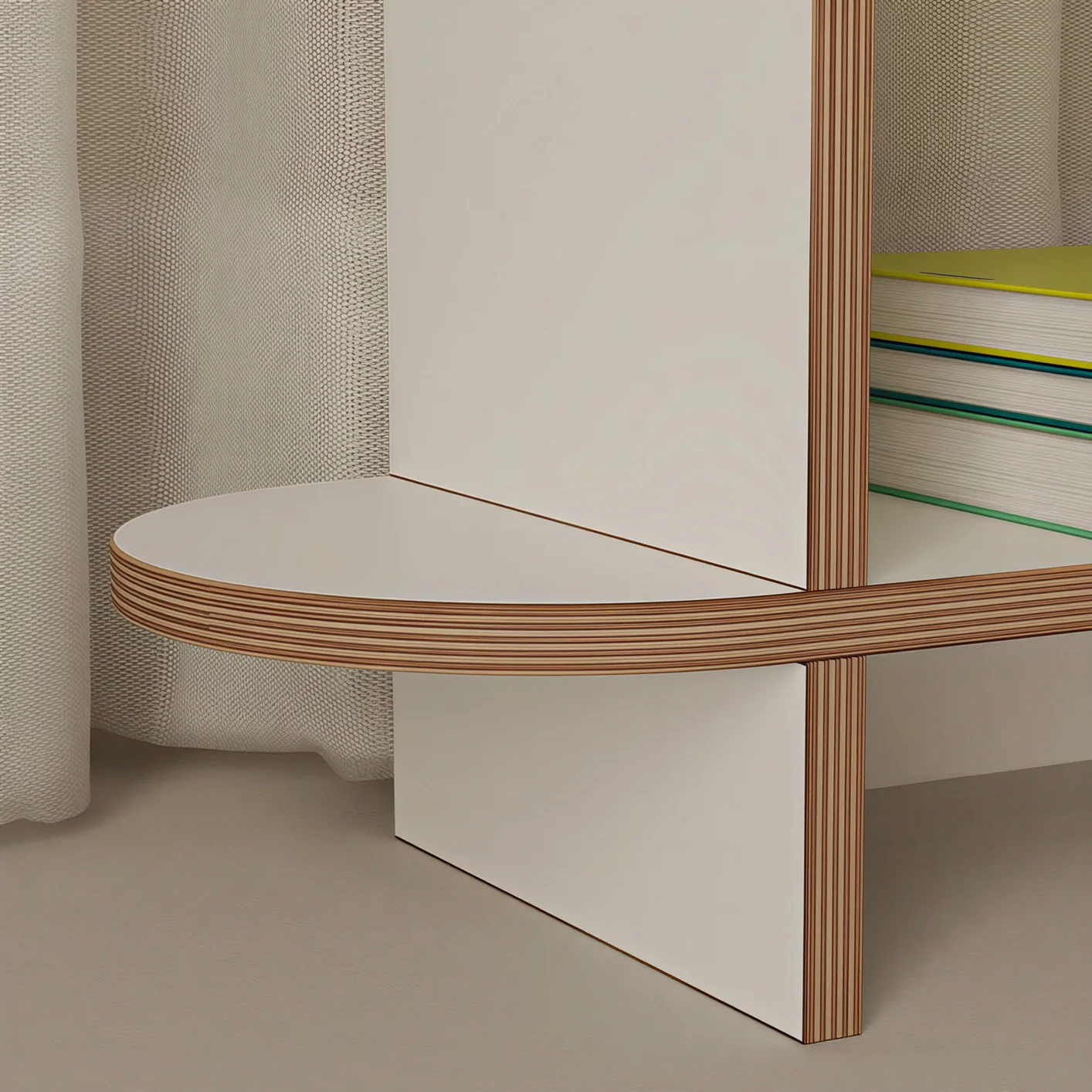 Olive Round 3-Tier Storage Shelf - Image 3