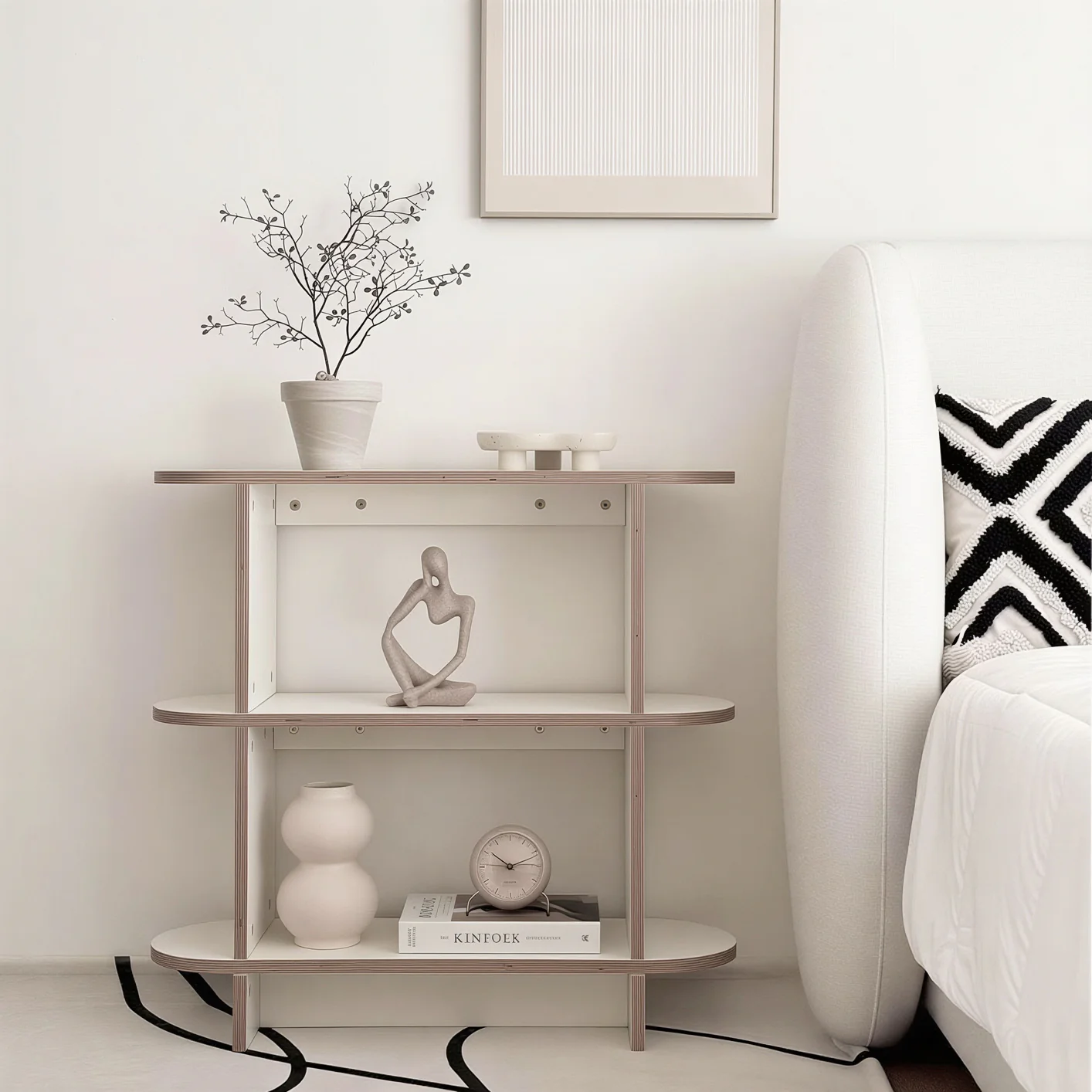 Olive Round 3-Tier Storage Shelf - Image 4
