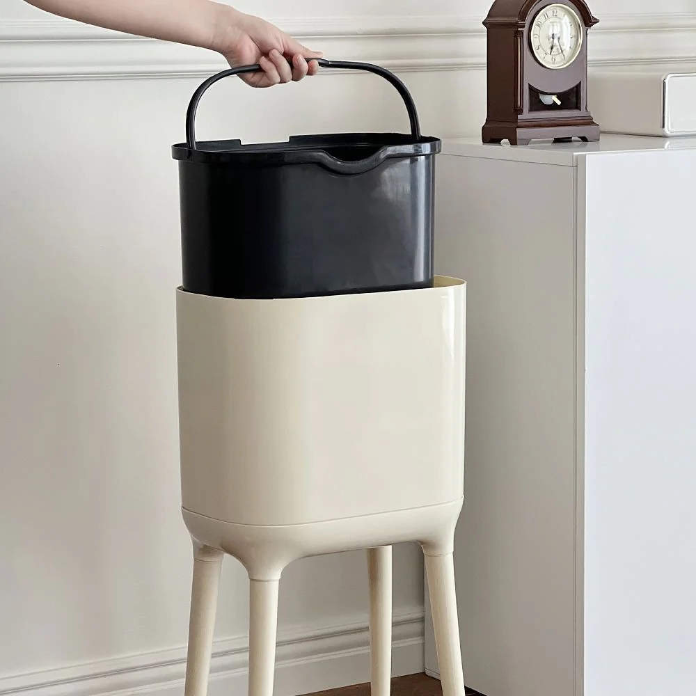 One-Touch Trash Can with Long Legs - Image 3