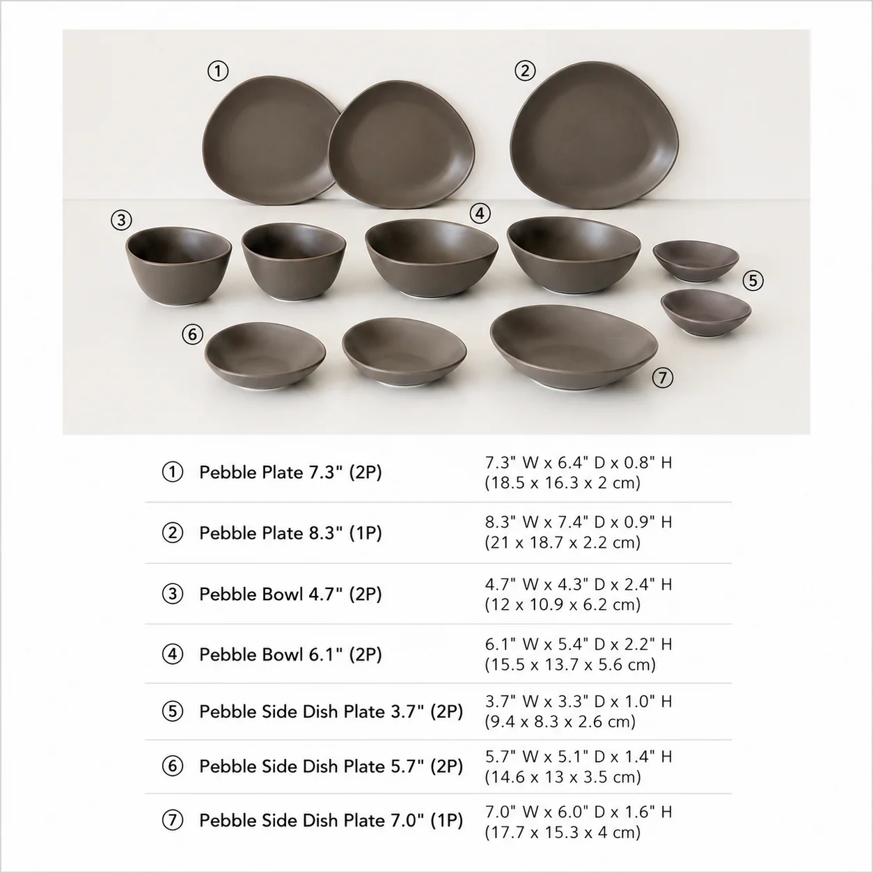 Pebble Dinnerware Set for 2 (12-Piece) - Image 6