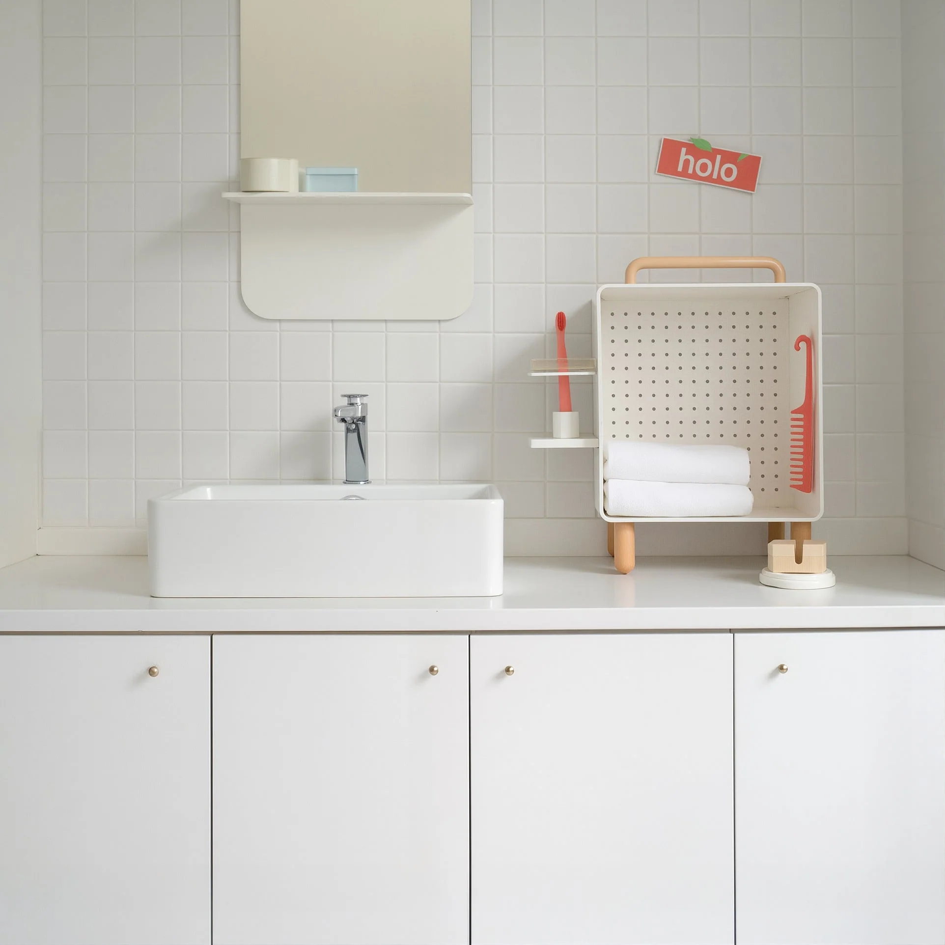 Pegboard Cable-Hiding Storage Cube - Image 5