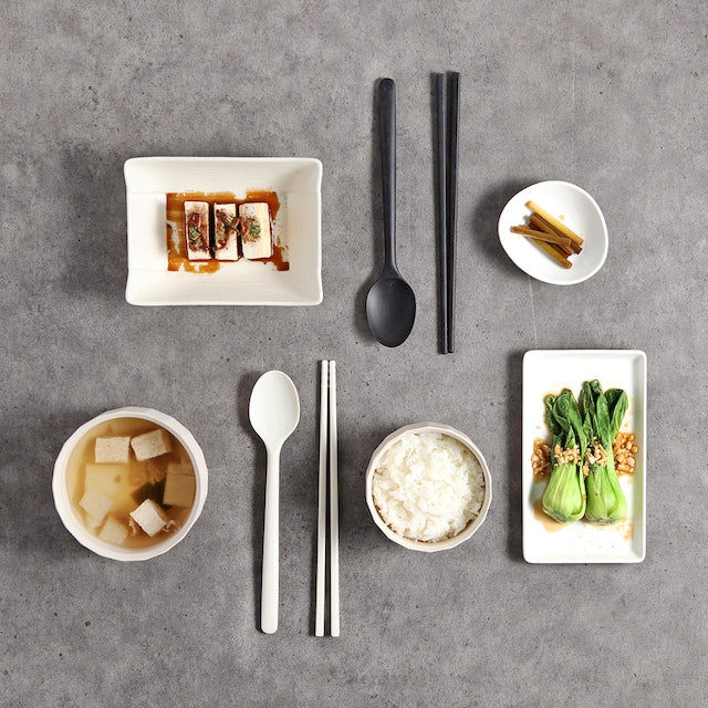 Piyuco Mono Silicone Spoon & Chopstick Set - Image 4